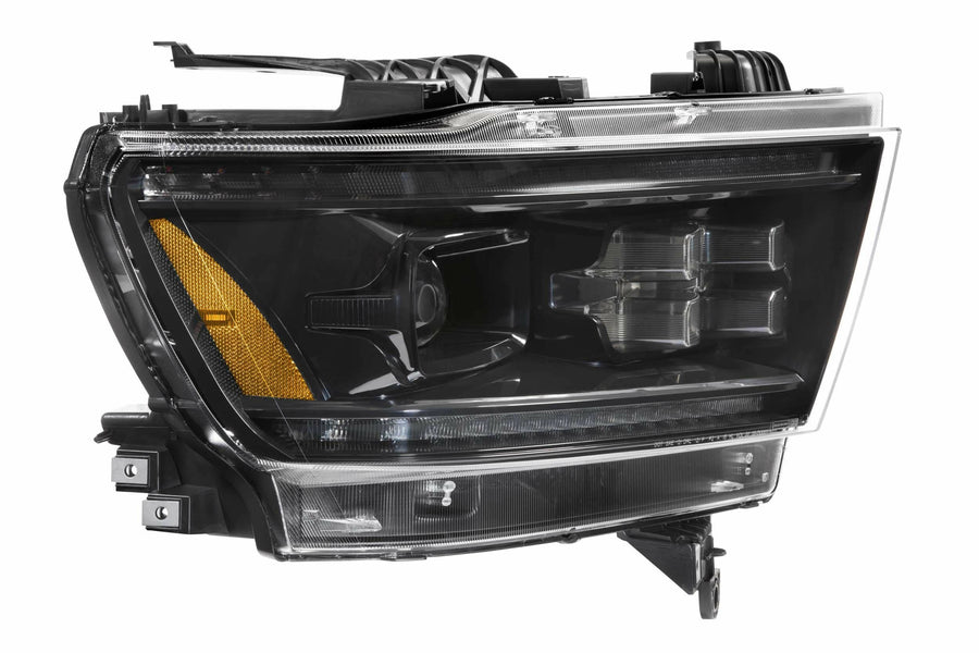 Morimoto LED XB Headlight Housing Upgrade, Fits 2019+ Dodge Ram 1500, Plug and Play Replacement, DOT Approved LED Assembly with Switchback Sequential Turn Signals & UV Coated Lens (1x LF523-ASM)