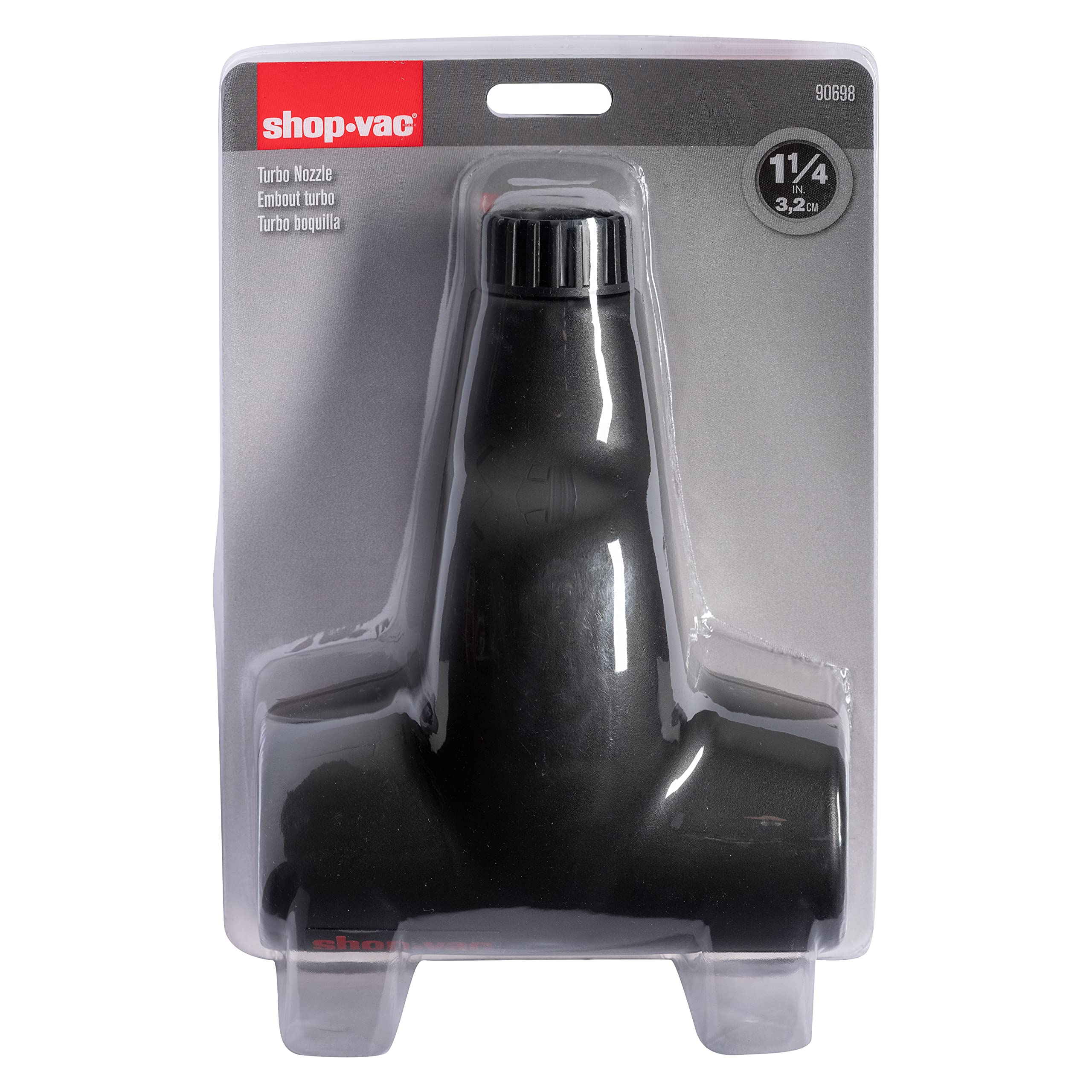 Turbo Nozzle Shop-Vac 9069833, 1.25 Inch Diameter, Enhanced Suction Power, Deep Cleaning Carpets and Upholstery, (1-Pack)