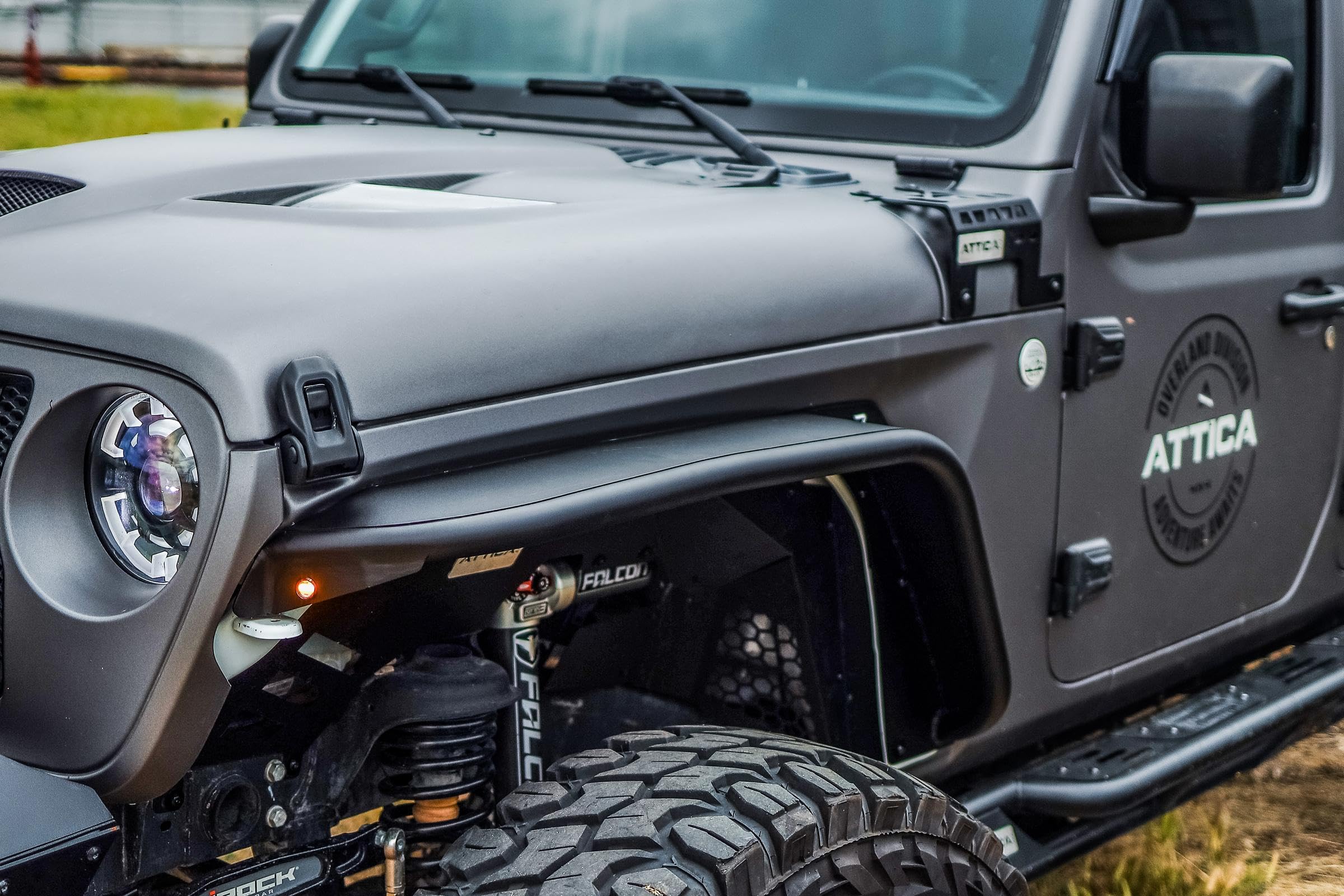 Cobra Tek - Front Fender Flares Attica4x4 Terra Series | Compatible with Jeep Wrangler JL & Gladiator | Low-Profile, Durable Steel with Extra Tire Clearance | Textured Black Powder Coat.