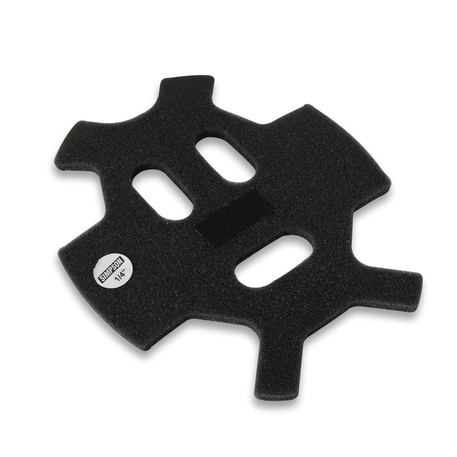 Simpson Racing SD1 Helmet Top Pad SD1TP38 - 0.375-Inch - Black