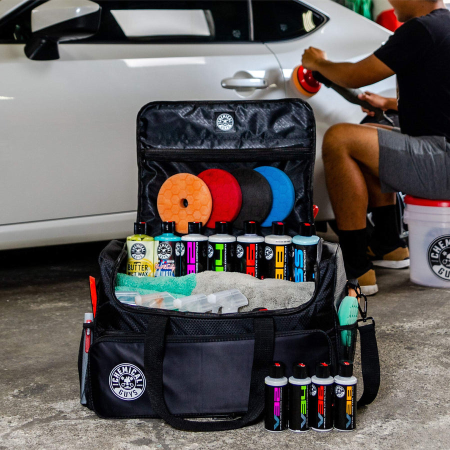 Chemical Guys Detailing Arsenal Bag & Trunk Organizer, Large (Range Bag) 21" x 12" x 14" - Black