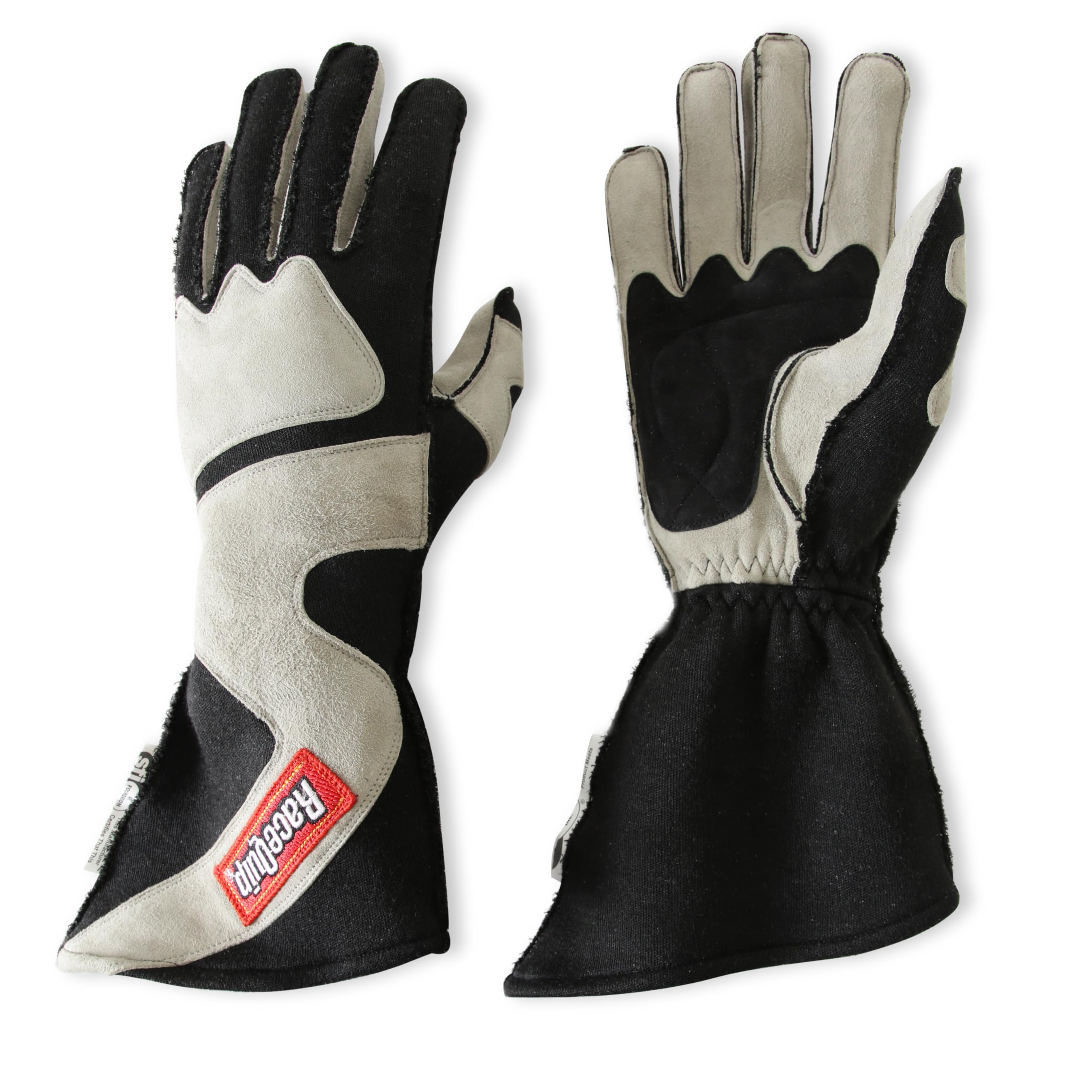 359603RQP RaceQuip® Driving Gloves 359 Series - SFI 3.3/5 - Black/Gray - Medium
