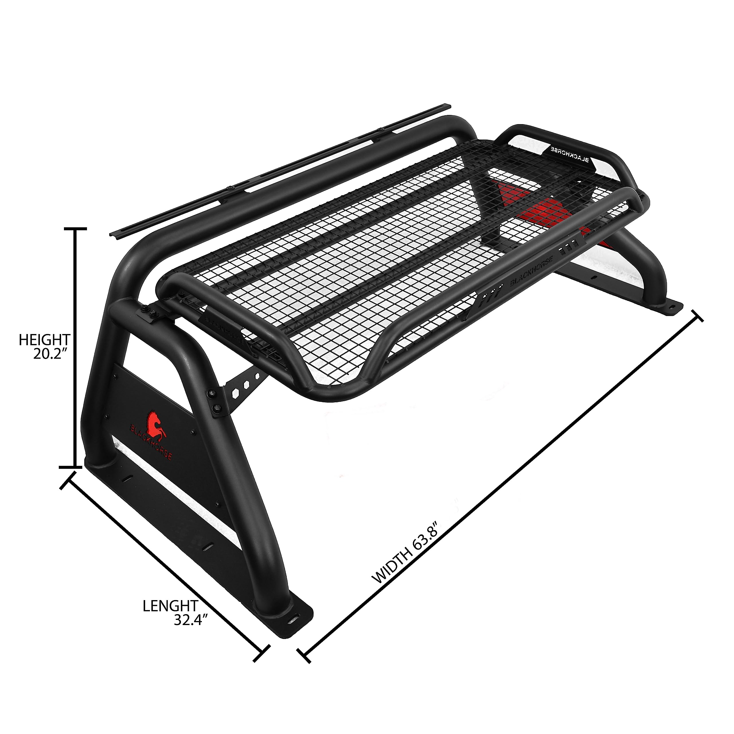 Atlas Roll Bar Black Black Horse Compatible with 2005-2021 Nissan Frontier-ATRB-NIFRB