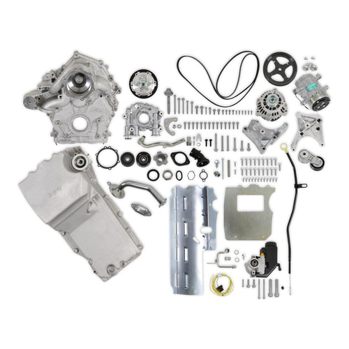 20-340 Holley High-Mount Accessory Drive - With Holley Oiling System - Complete Kit - Natural