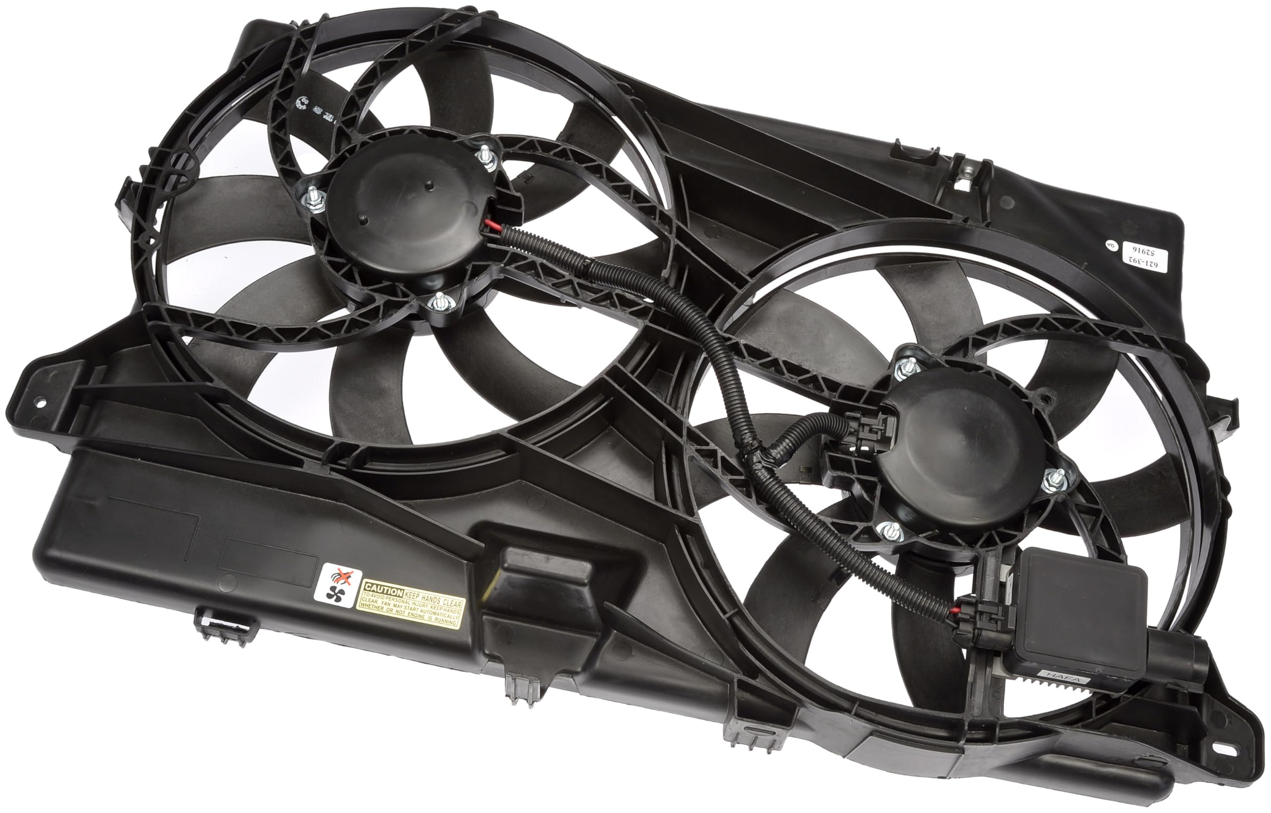 Dorman Patented 621-392 Dual Fan Assembly with Controller Compatible with Select Ford / Lincoln Models