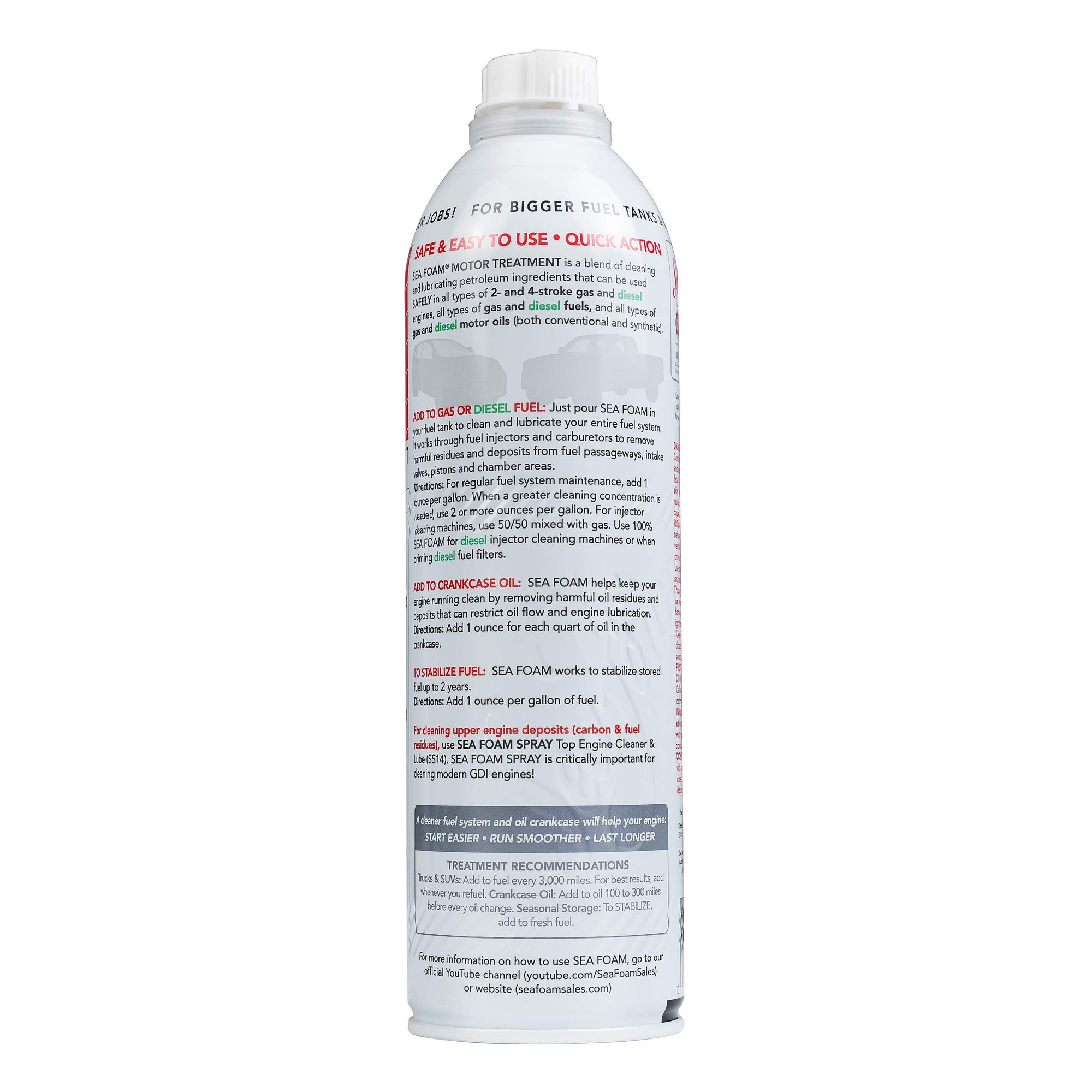 Truck & SUV Motor Treatment Sea Foam ST20, 20 oz