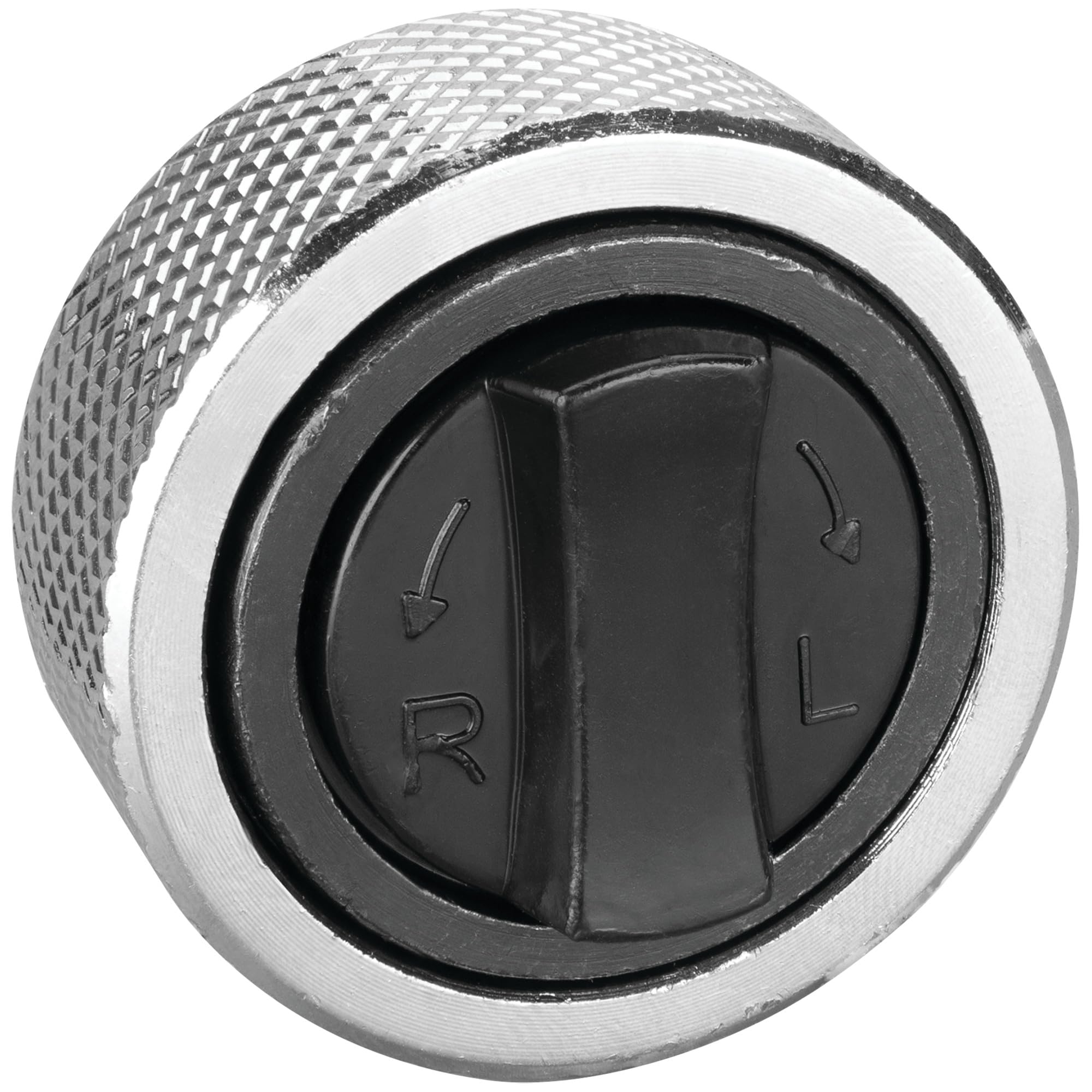 W32125 Performance Tool 3/8-Inch Drive Stubby Ratchet with 72 Tooth Gear and Knurled Grip - Compact Design for Tight Spaces, Nickel Chrome Plated Finish