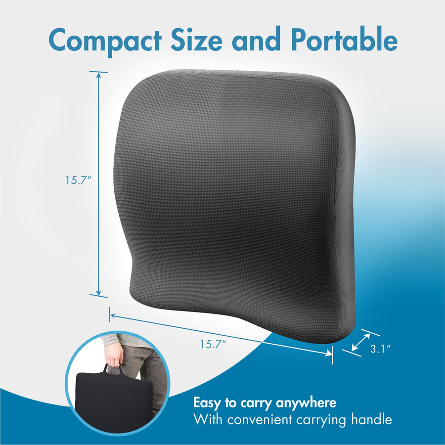 Wagan Relax Fusion IN9112 Lumbar Memory Foam and Gel Seat Cushion