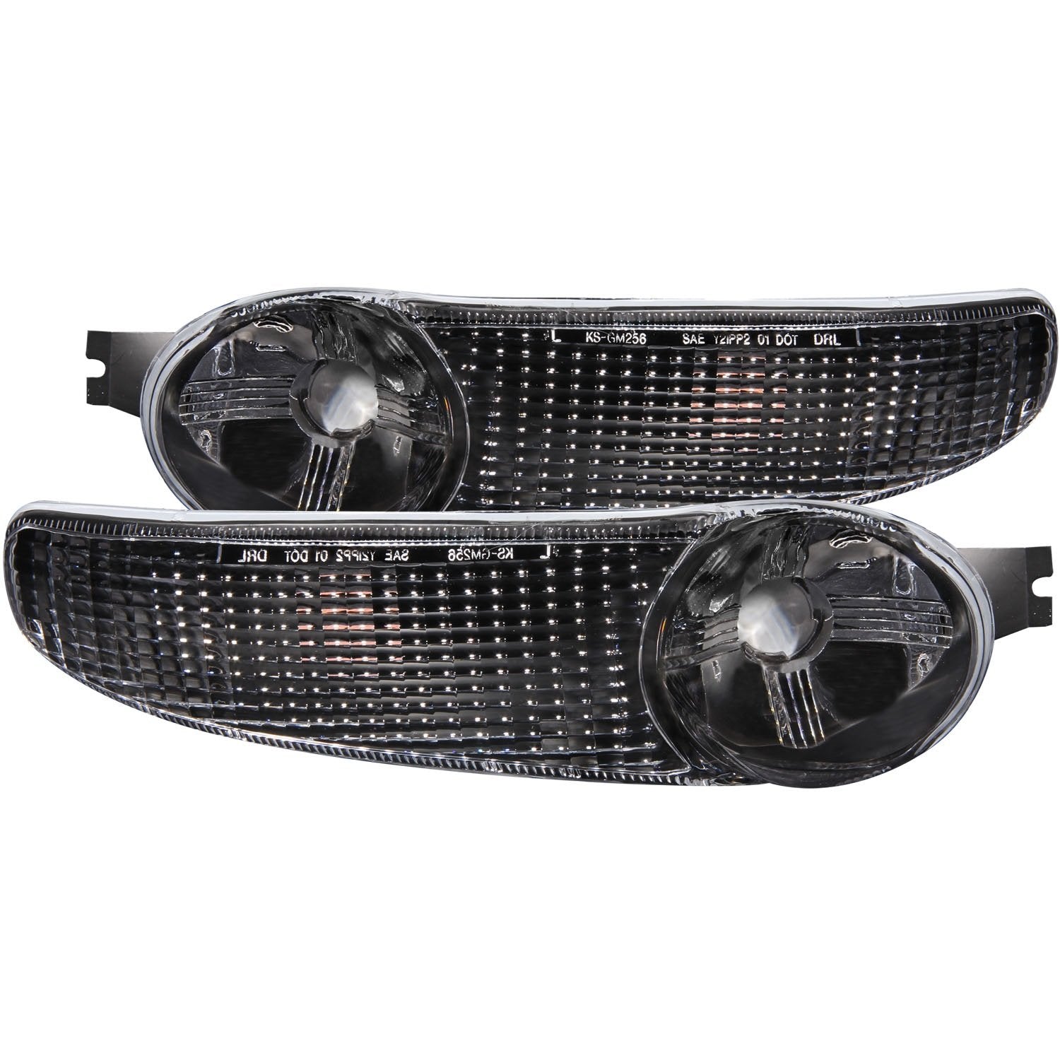 GMC Yukon Anzo USA 511031 Black Parking Light Assembly - (Sold in Pairs)