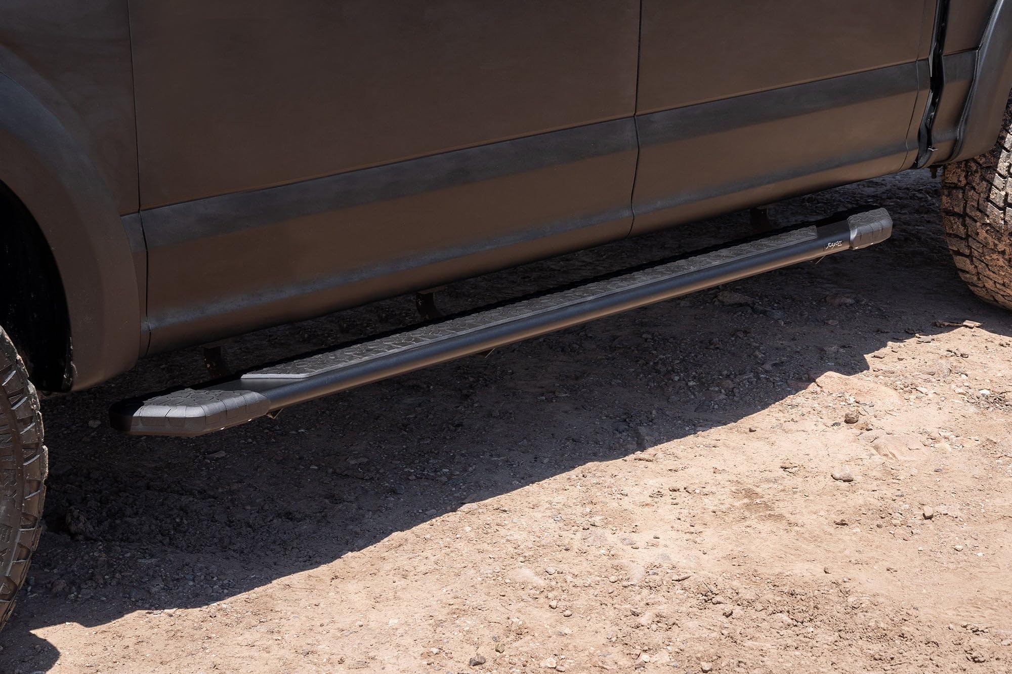 Running Boards Raptor Series Steps 5in Treadsteps Black Aluminum Compatible with Crew Cab 15-26 F-150 17-26 F-260/F-350 Super Duty