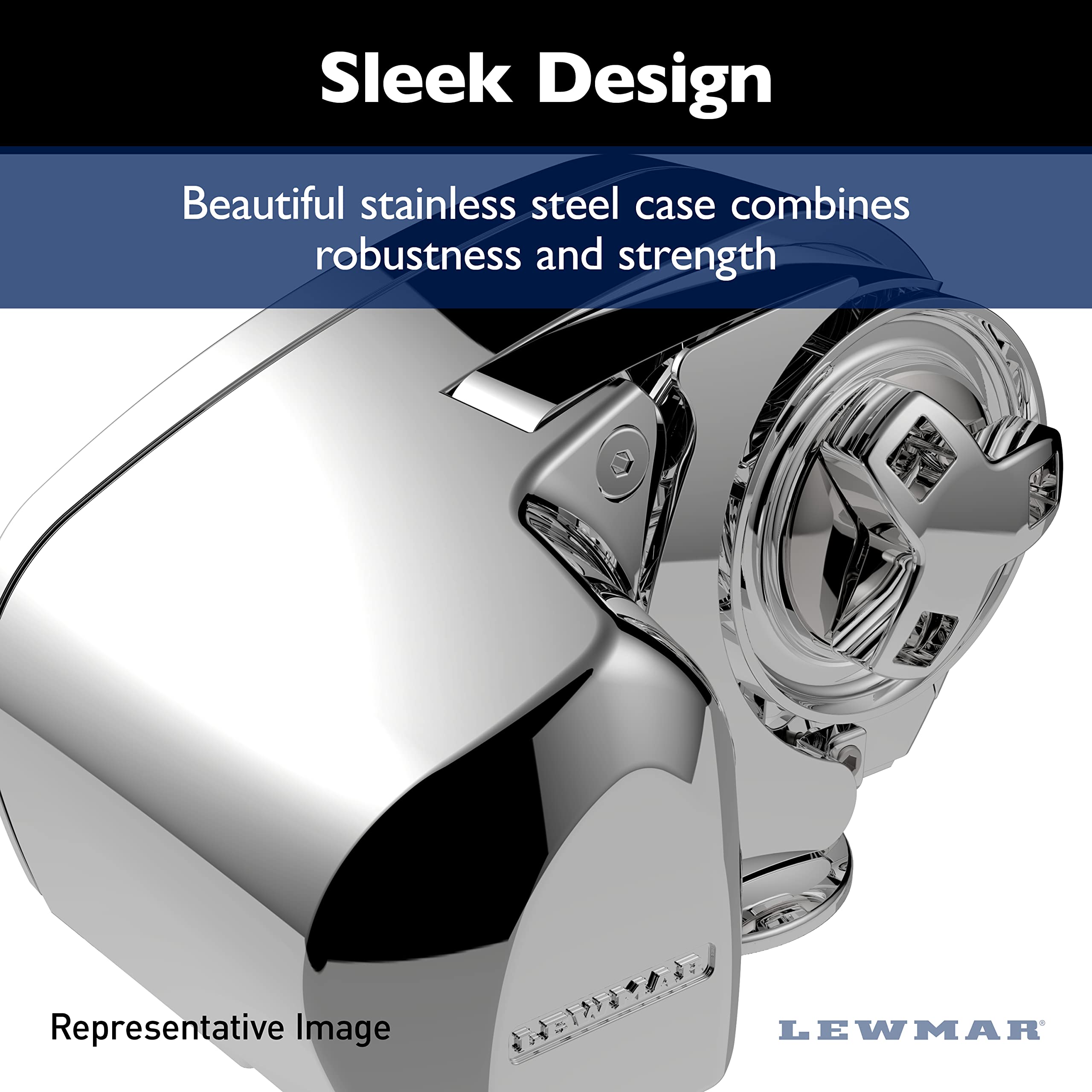 Lewmar Pro-Series 12V Gypsy with 316 Stainless Steel for Boats 20'-38' with 5/16" G4 Chain, Max Pull 1,000 lbs. - 2020201170