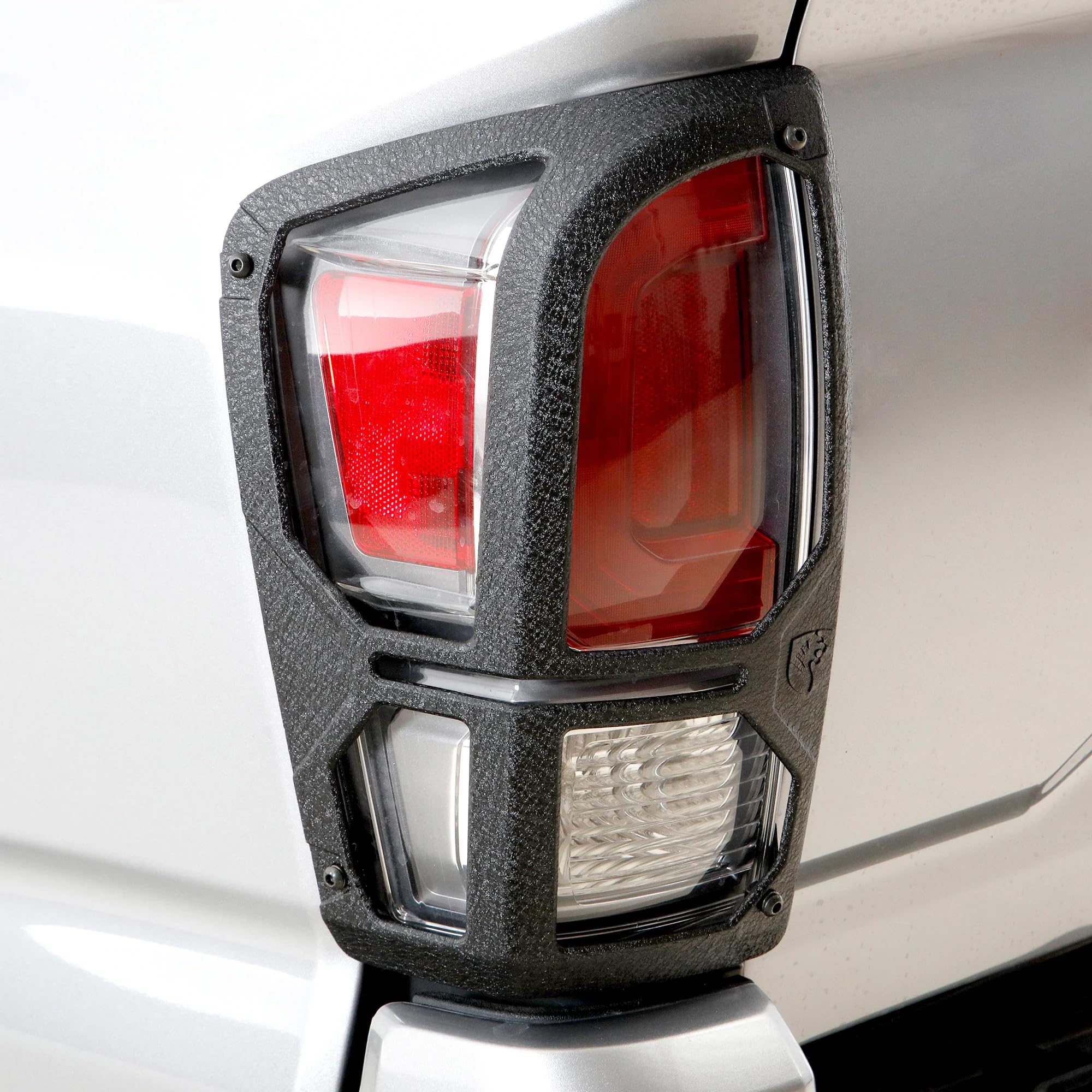 Tyger Auto Cast Aluminum Alloy Premium Pauldrons Tail Light Guard Covers Compatible with 2016-2023 Toyota Tacoma | Powdered Textured Black | No Drilling Required | TG-TG7T86668