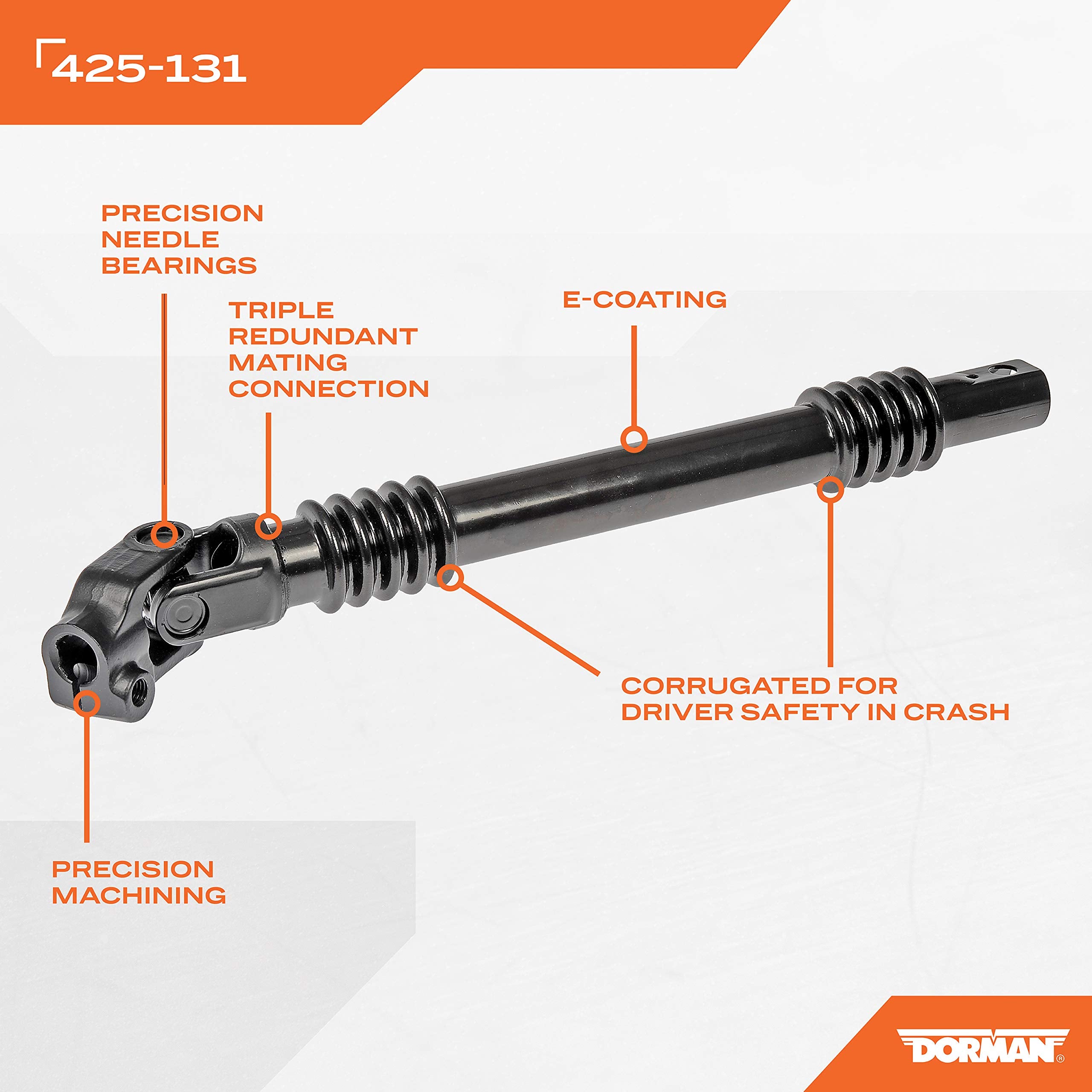 Steering Shaft Dorman 425-131 Compatible with Select Chevrolet/GMC Models