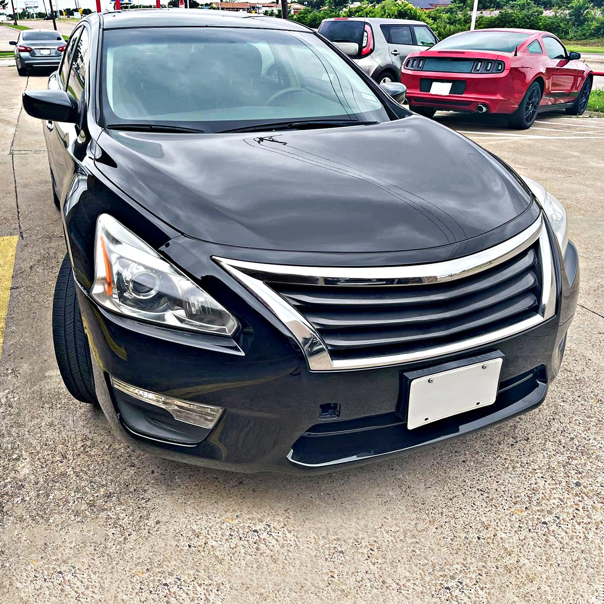 Right Passenger Side SPEC-D TUNING Chrome Projector Headlight Compatible with 2013-2015 Nissan Altima Sedan, Headlamp Assembly