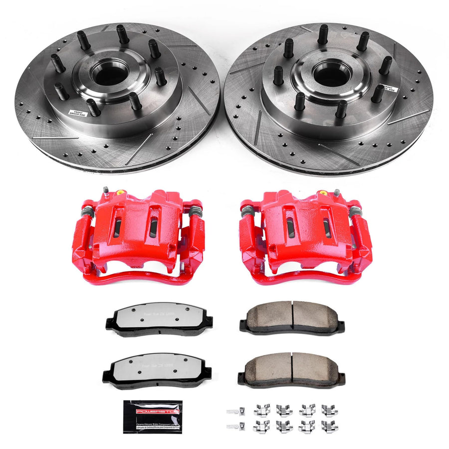 Power Stop Front KC1796-36 Z36 Truck and Tow Brake Kit with Calipers For Ford F-250 Super Duty 2005-2007, Ford F-350 Super Duty 2005-2007 [Model Specific]