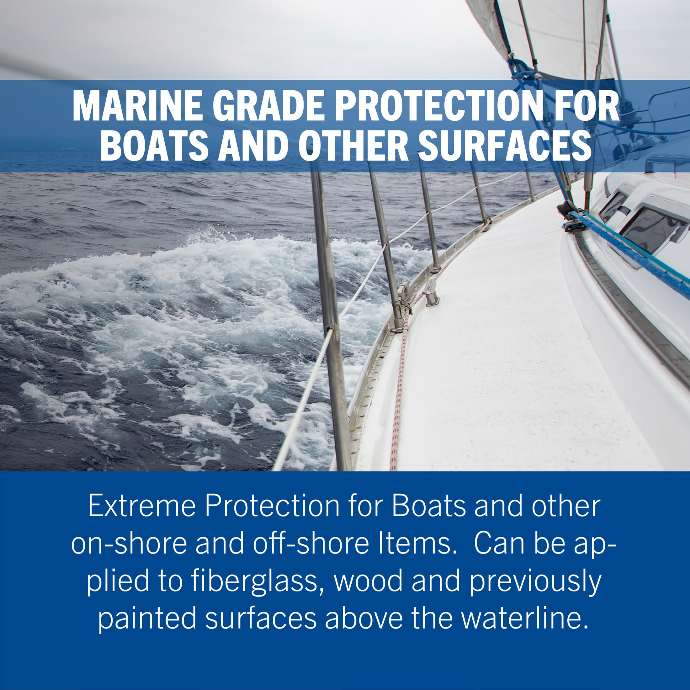 Rust-Oleum Marine Coatings Wood and Fiberglass Primer, White, Quart