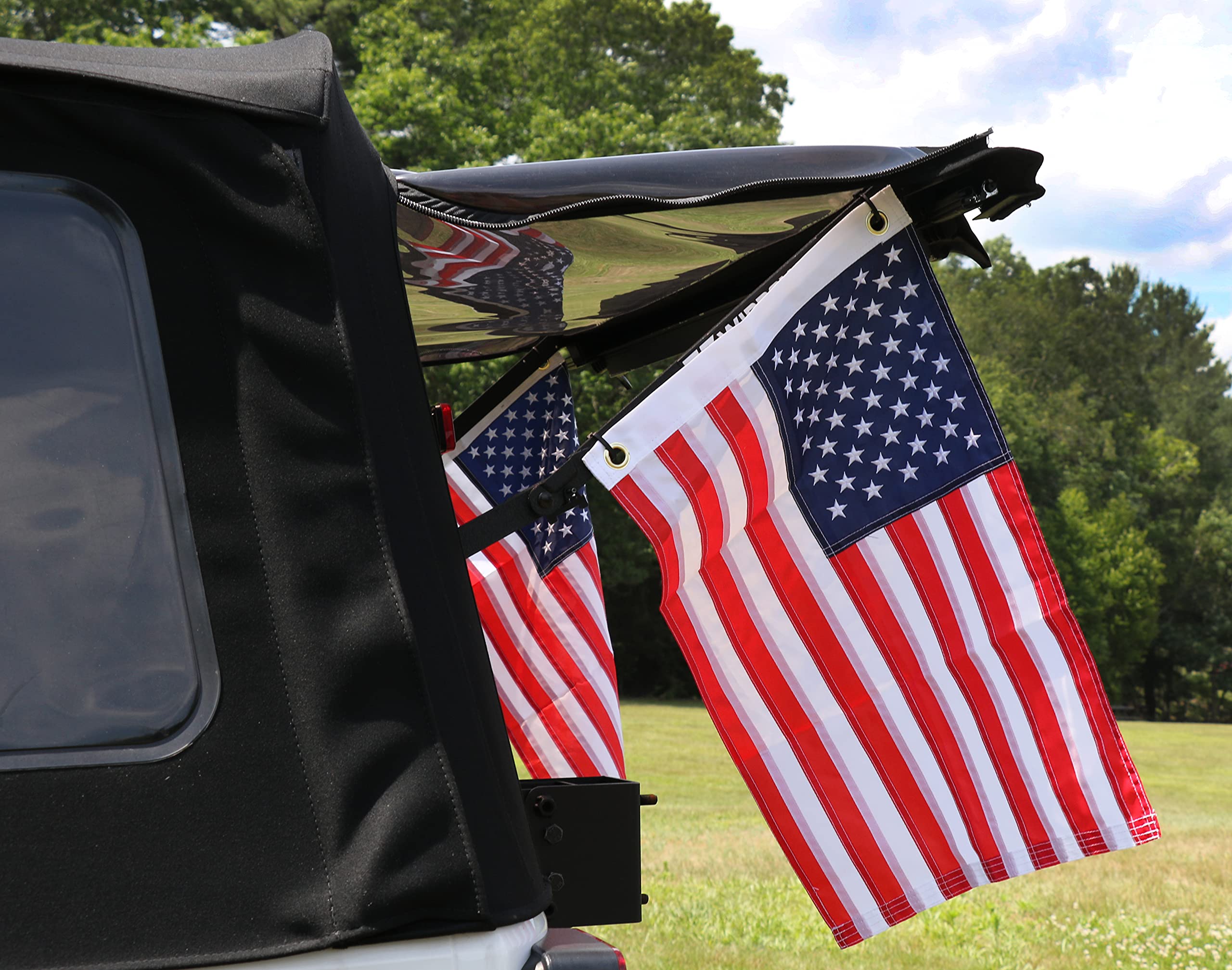 EZWINDOW Rear Window Makes Your Soft top Stay up Like a Hard top Hatch, Connects to existing Window, Drive with it up, Now Easy to use, Fits Jeep Wrangler JLU 2018-2020, 4D - Slant Top