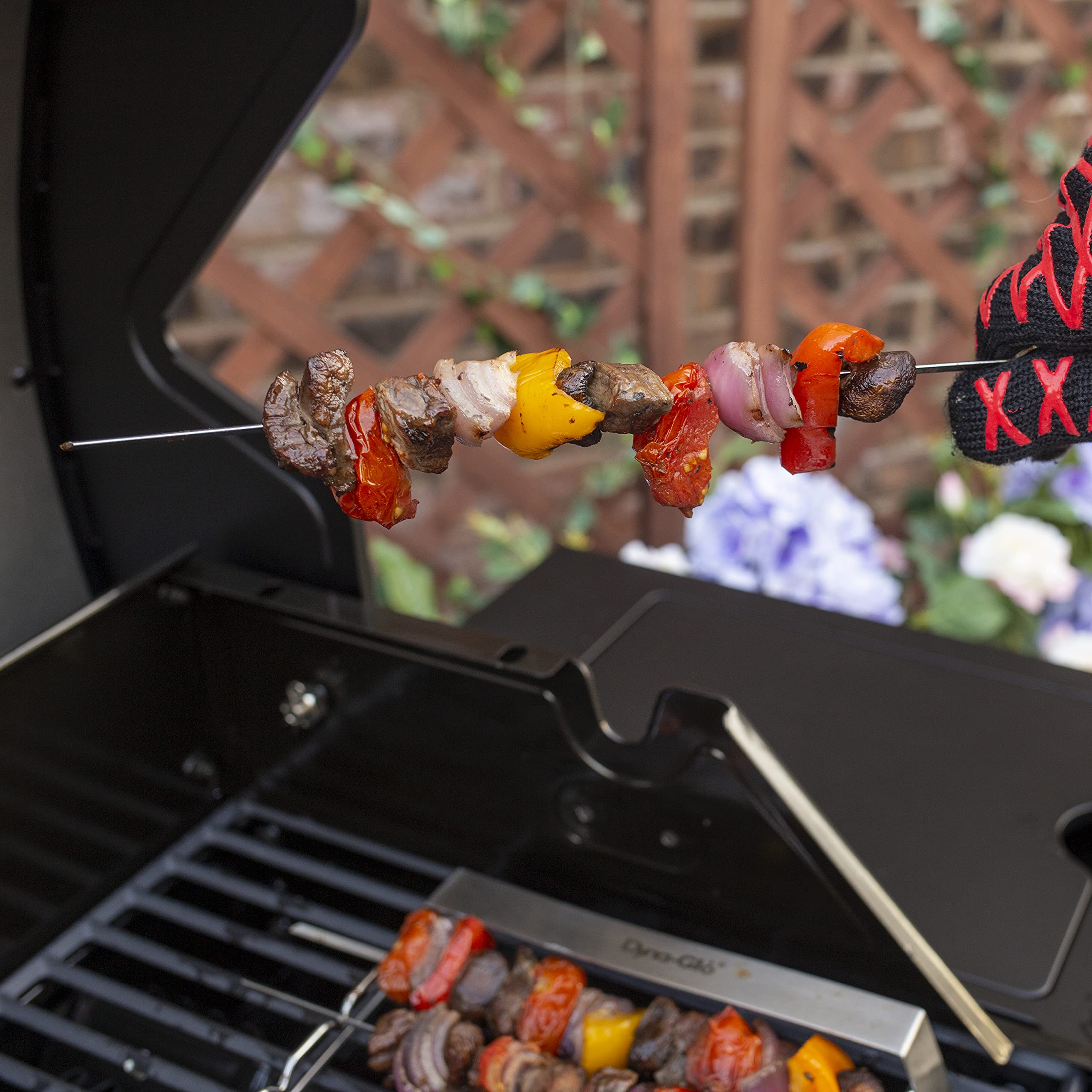 6PC Dyna Glo Skewer and Rack Set
