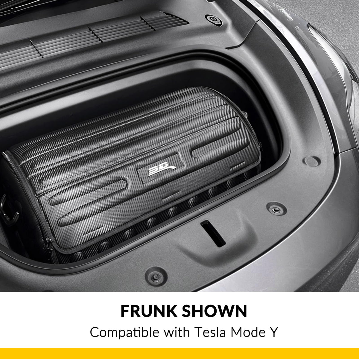 Handy Trunk Organizer 3D MAXpider with Lid (Black) - Large Capacity, Waterproof, Foldable, Compatible with SUV, Sedan, and Tools (Carbon Fiber, 27.5"x12"x12.5")