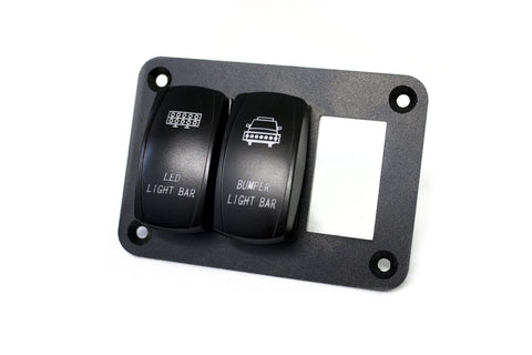 Rocker Switch Mounting Panel Race Sport RS3PRS for 3 Rocker Switches