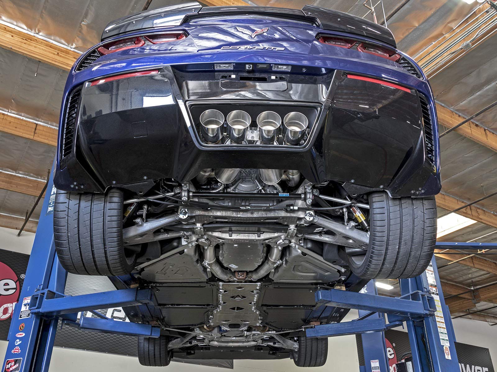 MACH Force-Xp aFe Power Axle-Back Exhaust System for Chevrolet Corvette Z06 (C7)
