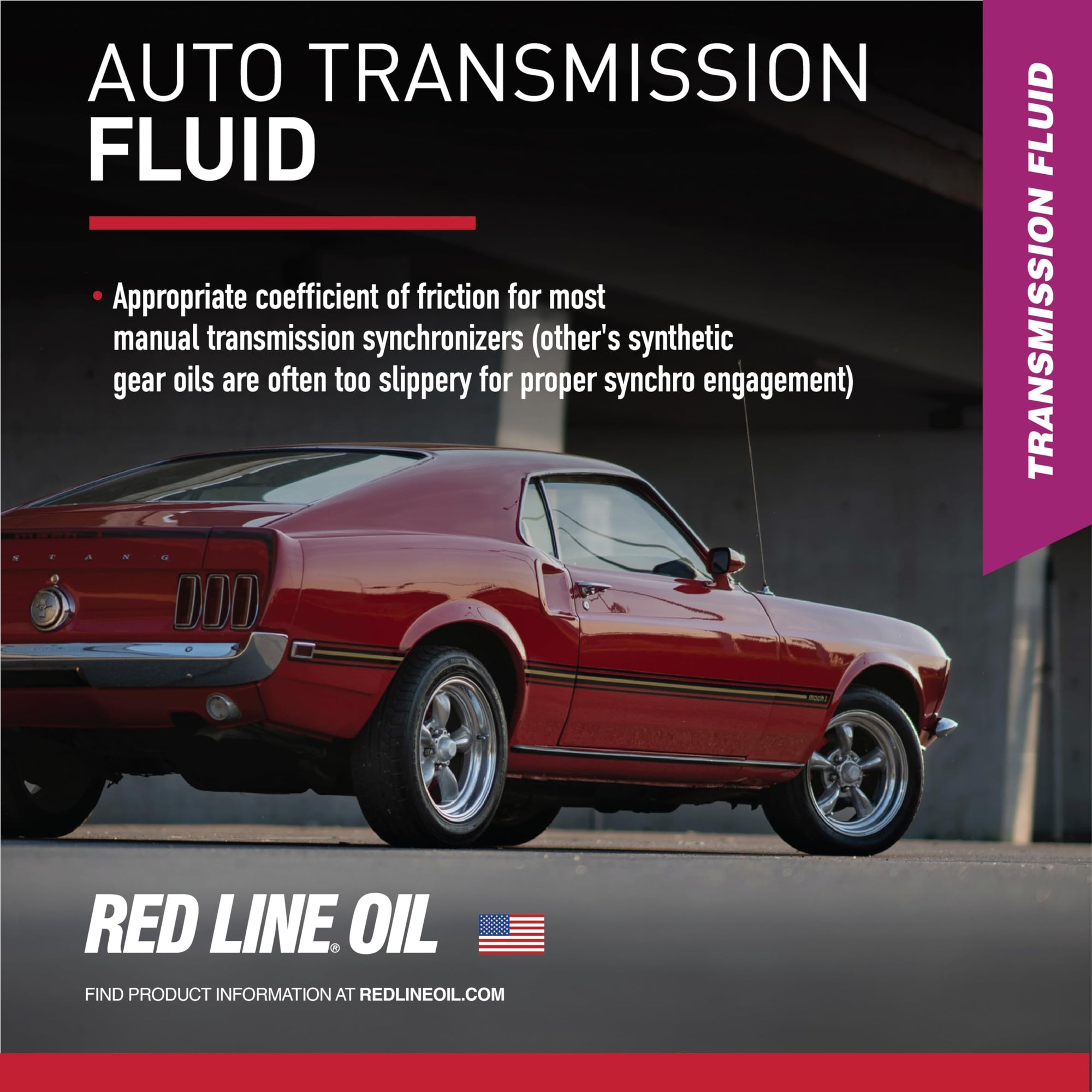30504 Red Line D4 Synthetic Automatic Transmission Fluid (ATF) - 1 Quart