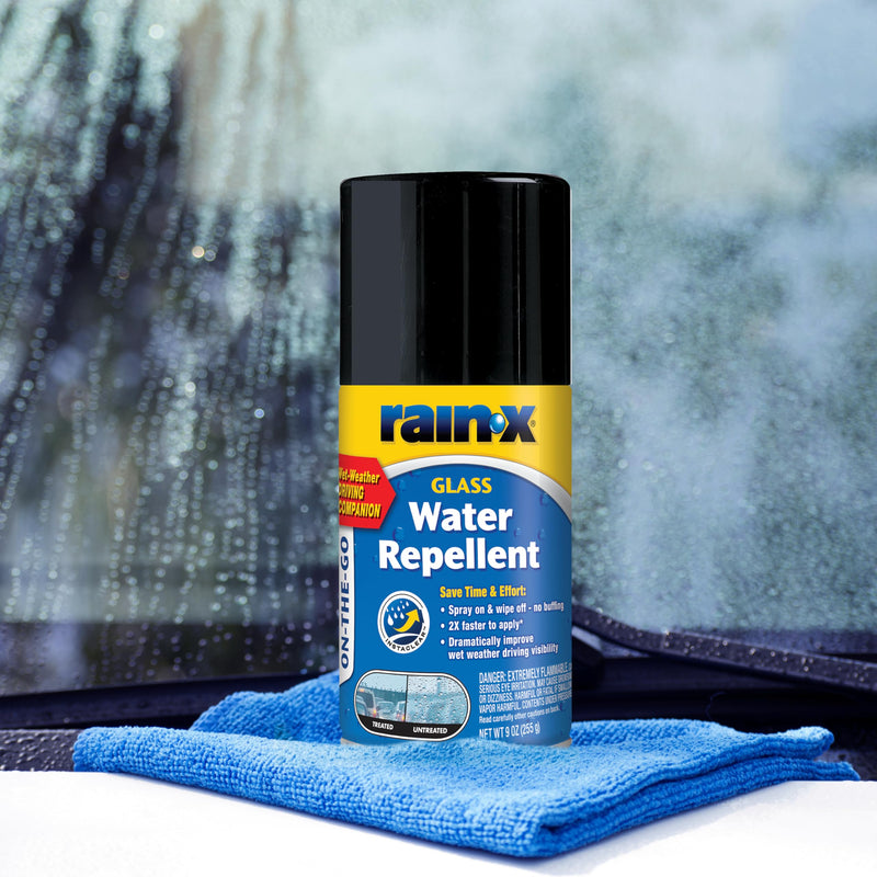Rain-X On-The-GO 630167 Glass Water-Repellent Aerosol 9 oz.