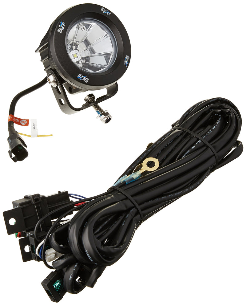 Optimus Black Round Vision X Lighting 9141435 10W LED Flood Light - Pair