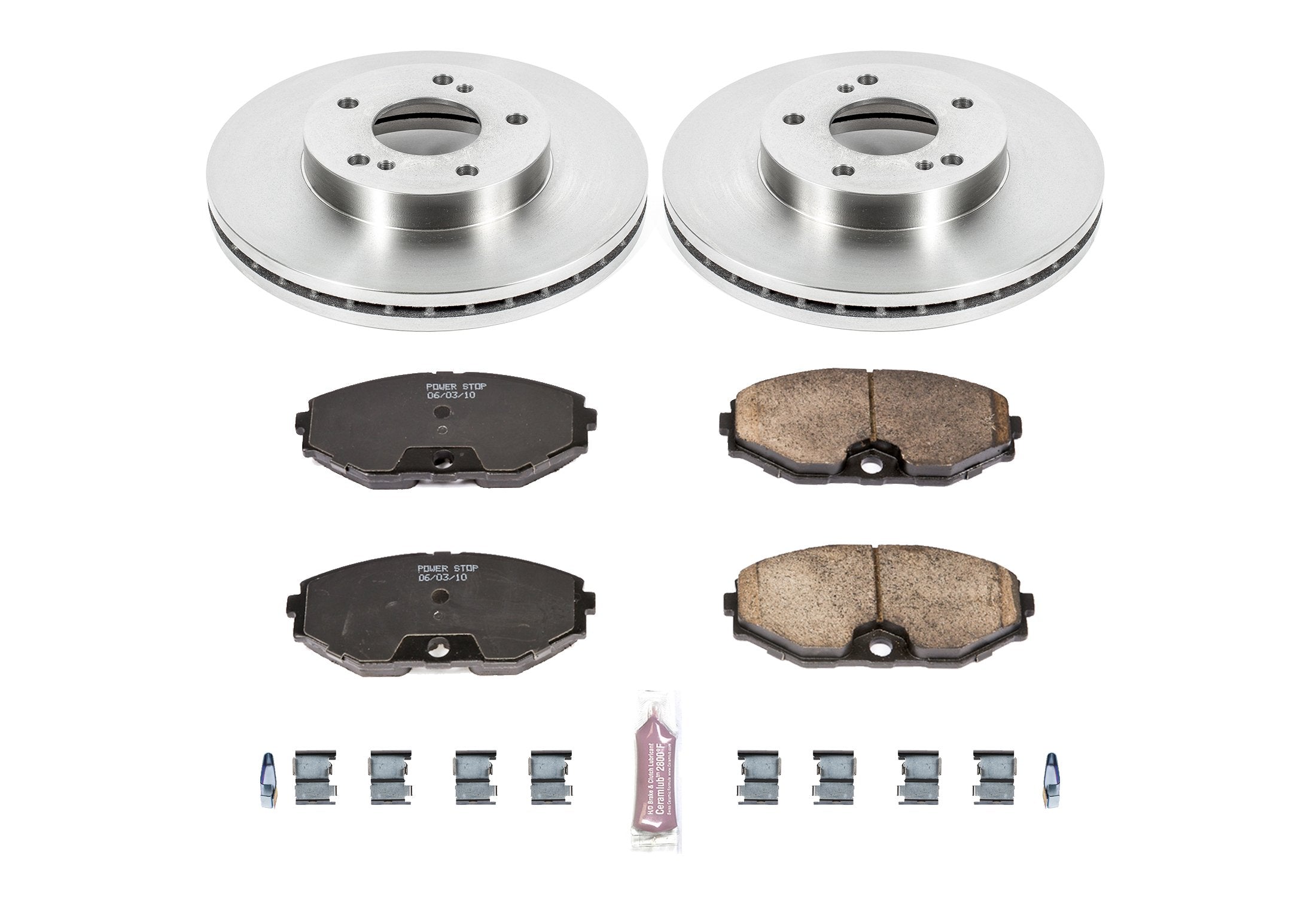 Power Stop Autospecialty KOE731 Front Replacement Brake Kit-OE Brake Rotors & Ceramic Brake Pads