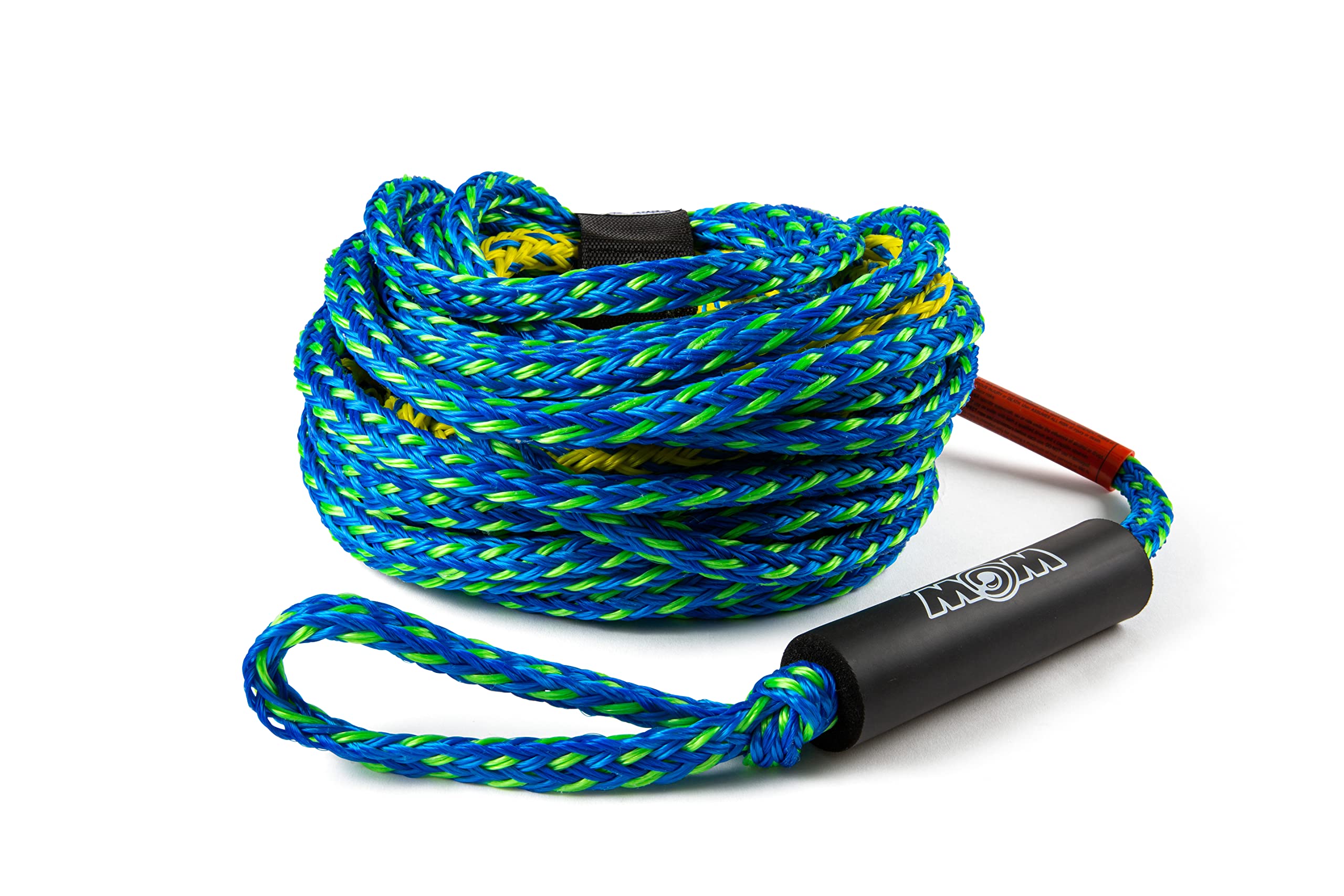 WOW Sports Towing Rope for Wakesurf, Water Ski and Wakeboard, 4-Rider 4K Tow Rope with 2 Sections, 60'