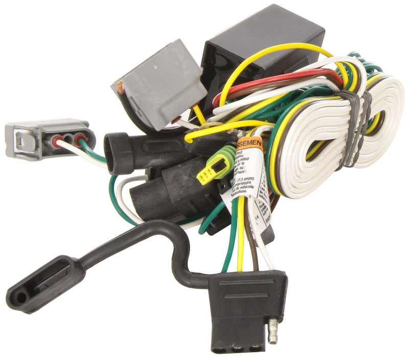 T-One® Tekonsha Harness T-Connector, 4-Way Flat, Compatible with Select Dodge Journey Black