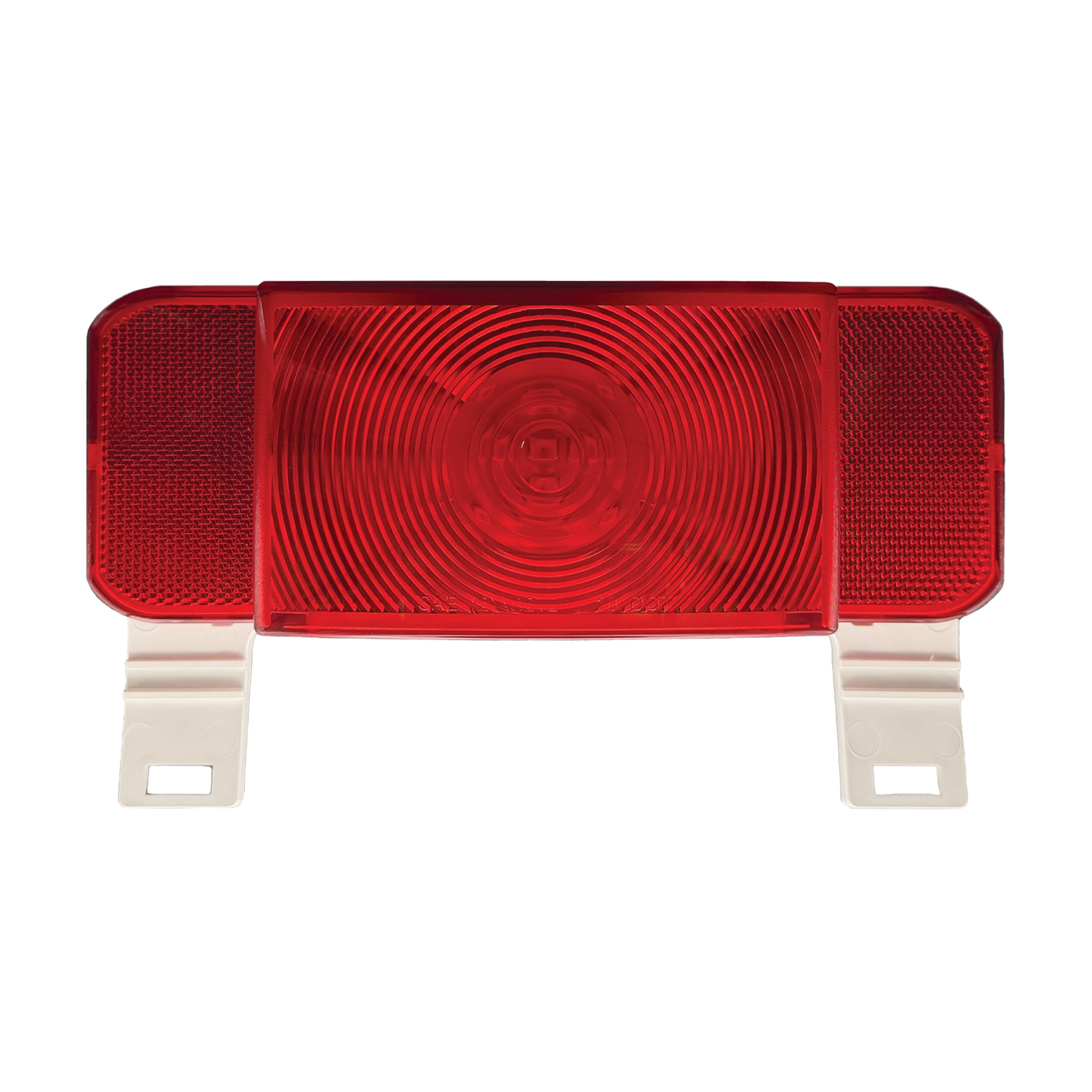 LED RV Designer L981 Combination Tail Light with License Illuminator, White Base, DOT‑Compliant