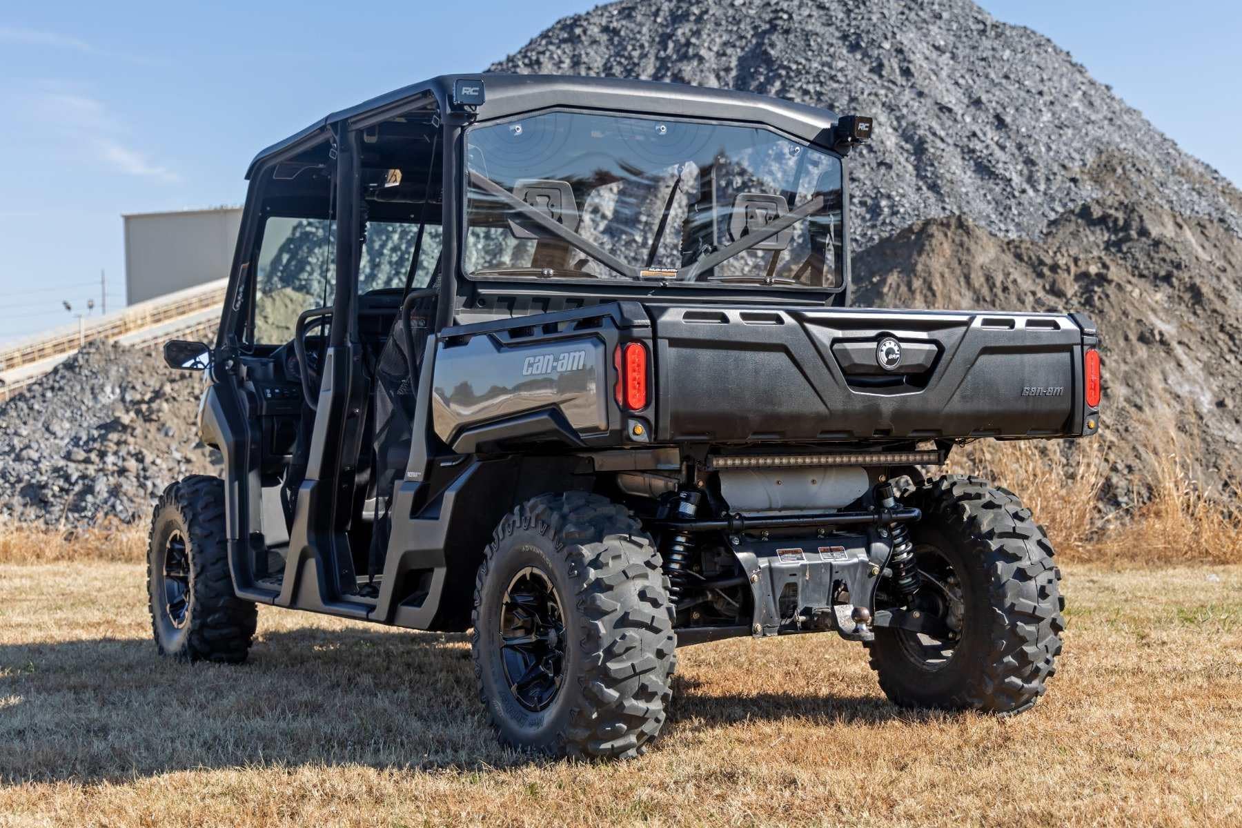 Rough Country Rear Panel Cab for Can-Am Defender HD 8/HD 9/HD 10 - Scratch Resistant, Easy Install