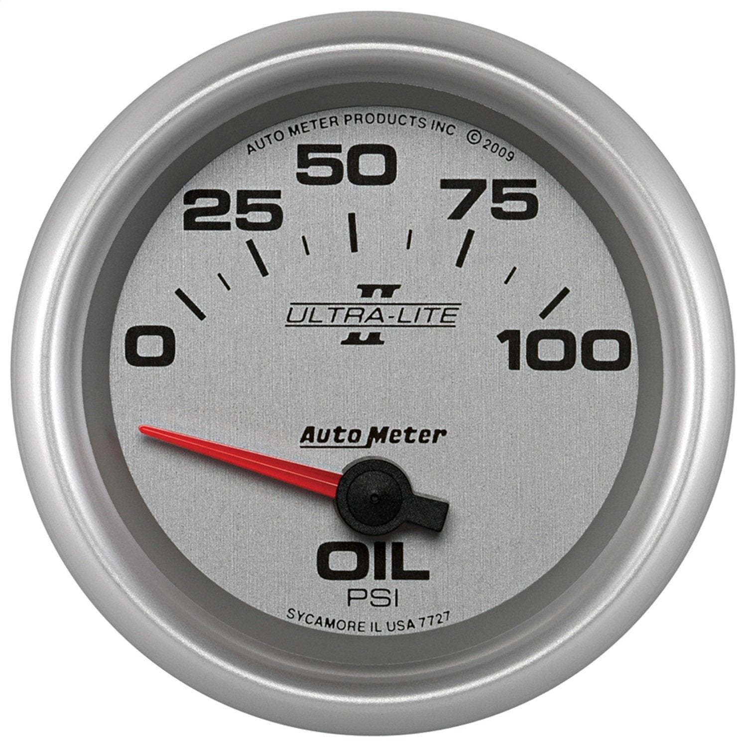 Auto Meter Ultra-Lite Pro II 2-5/8" 0-100 PSI Short Sweep Electric Oil Pressure Gauge