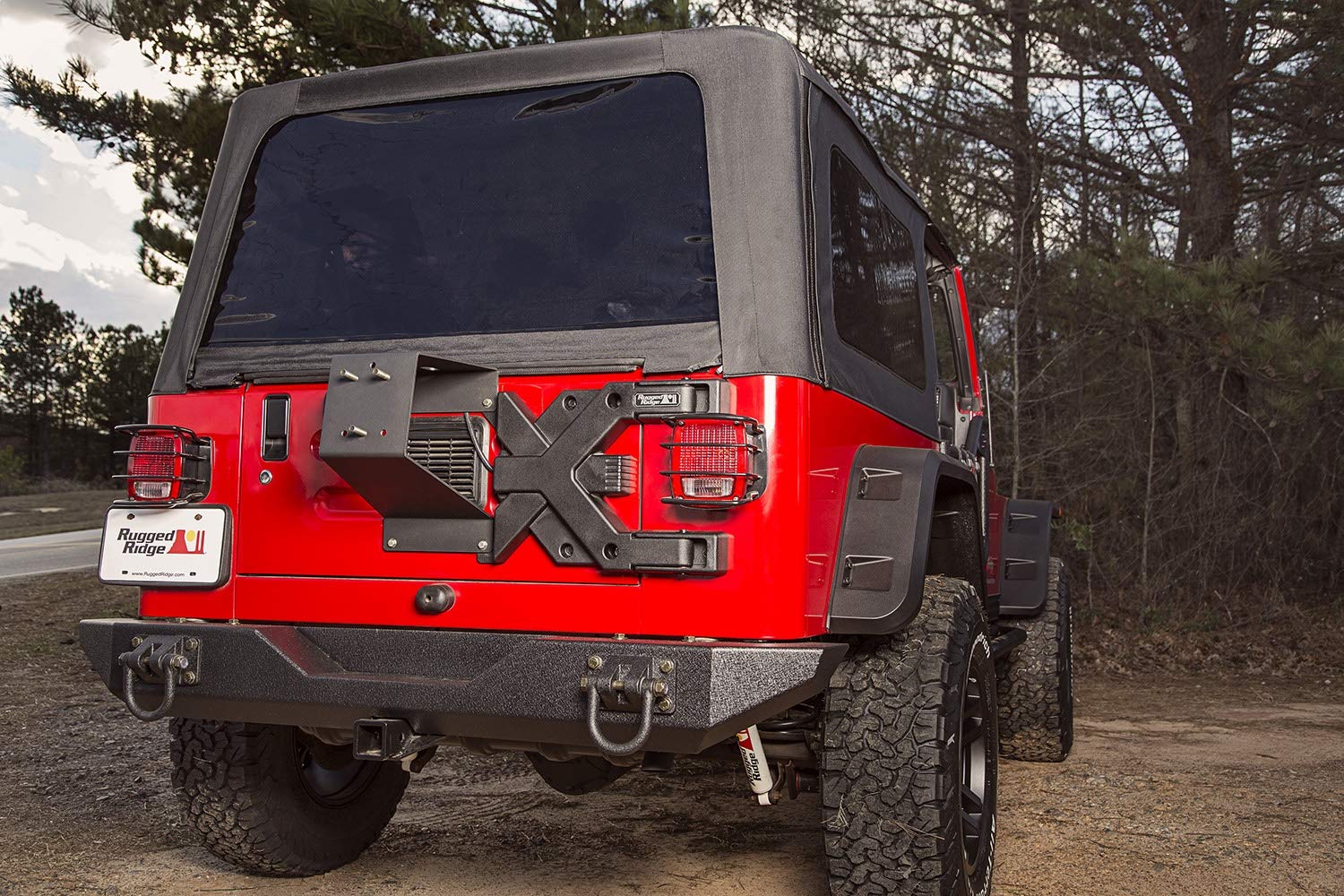 Rugged Ridge Tire Carrier Hinge Casting Spartacus | Black, Heavy Duty | 11546.61 | Fits 1997-2006 Jeep Wrangler TJ