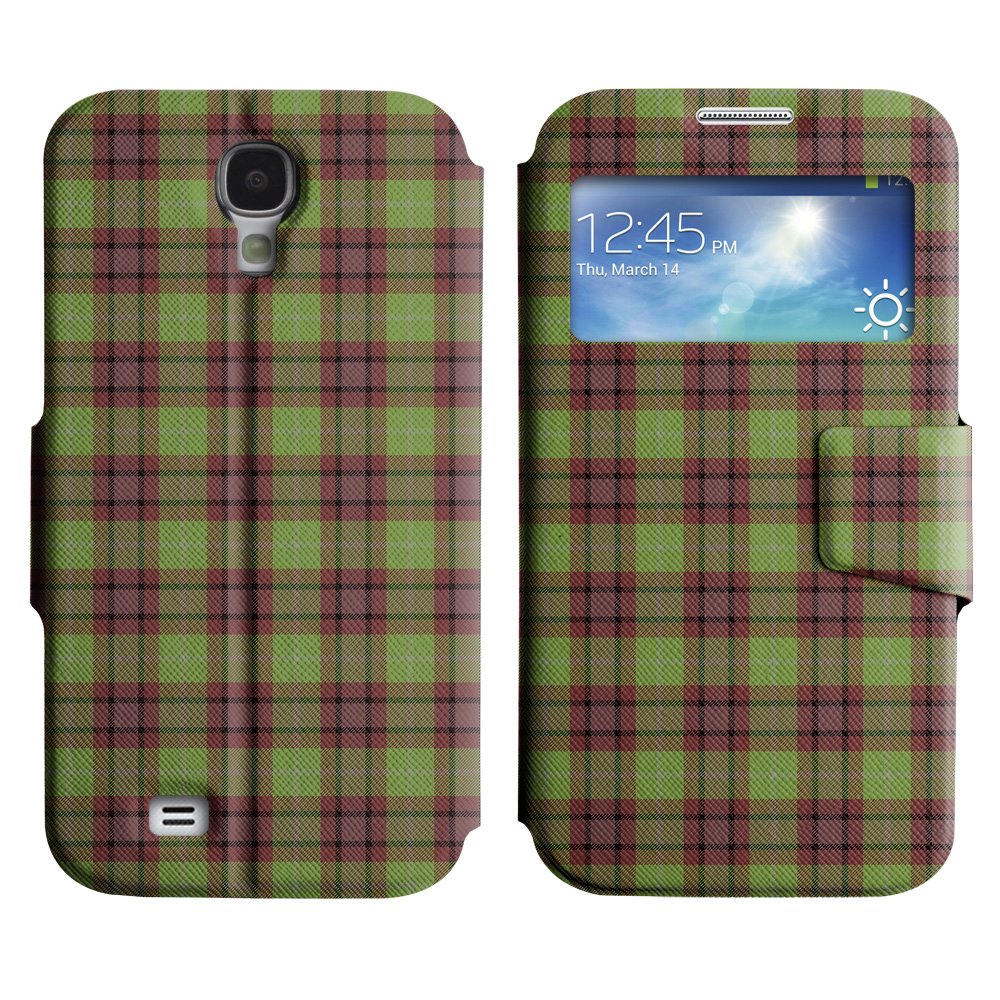 Slim Leather UNIQUE+ View Stand Case Apple iPhone 5C ( checkered pattern )