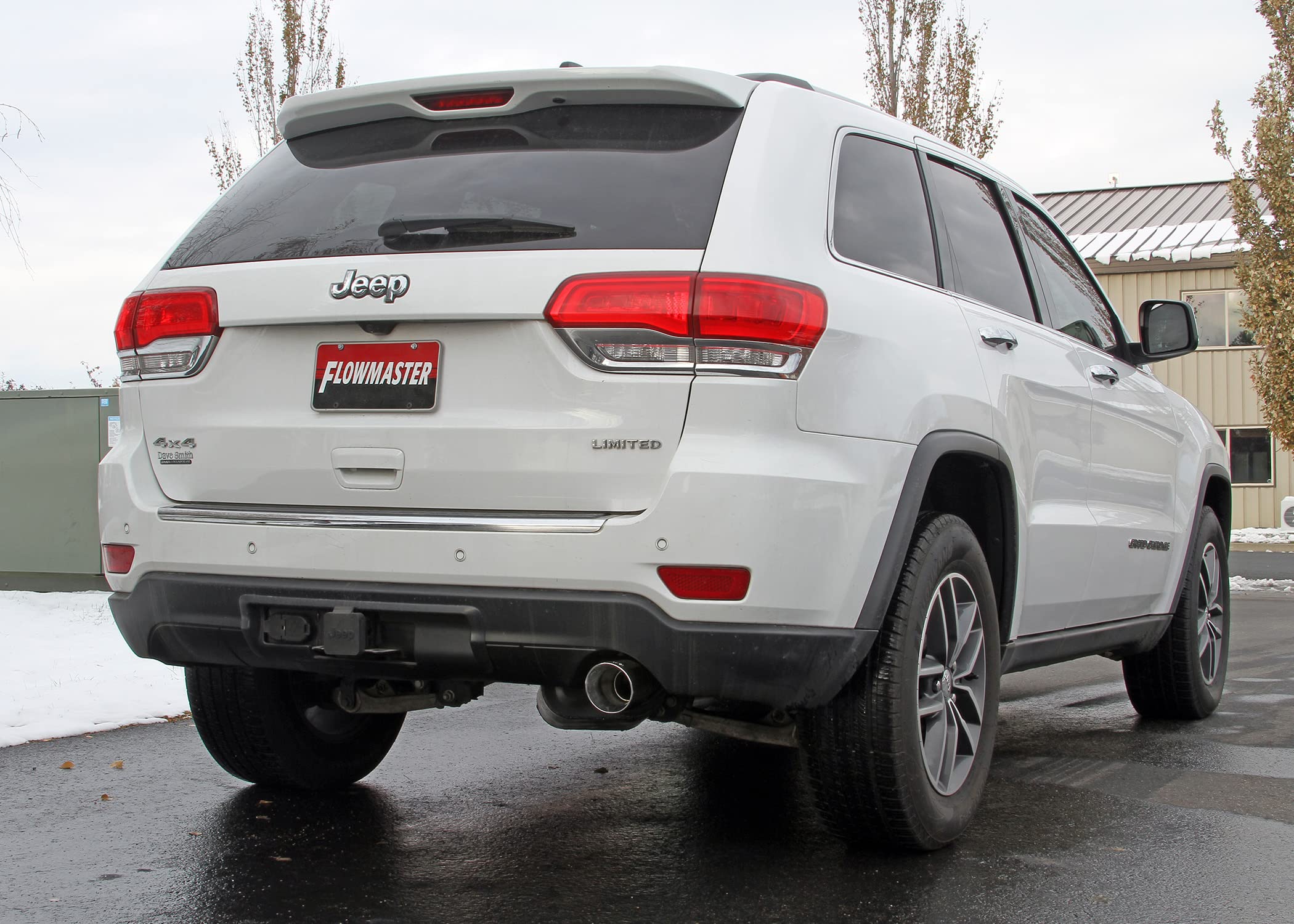 Flowmaster Force II 817628 Cat-Back Exhaust 2.5 Inch Single Outlet Stainless Steel 4 Inch Polished Tip Compatible with 2011-2022 Jeep Grand Cherokee (2022 Grand Cherokee WK Only) 3.6L V6