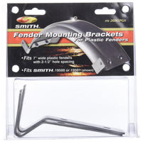 Mounting Brackets CE Smith Trailer for 7" Plastic Fender, Silver 26065PGA