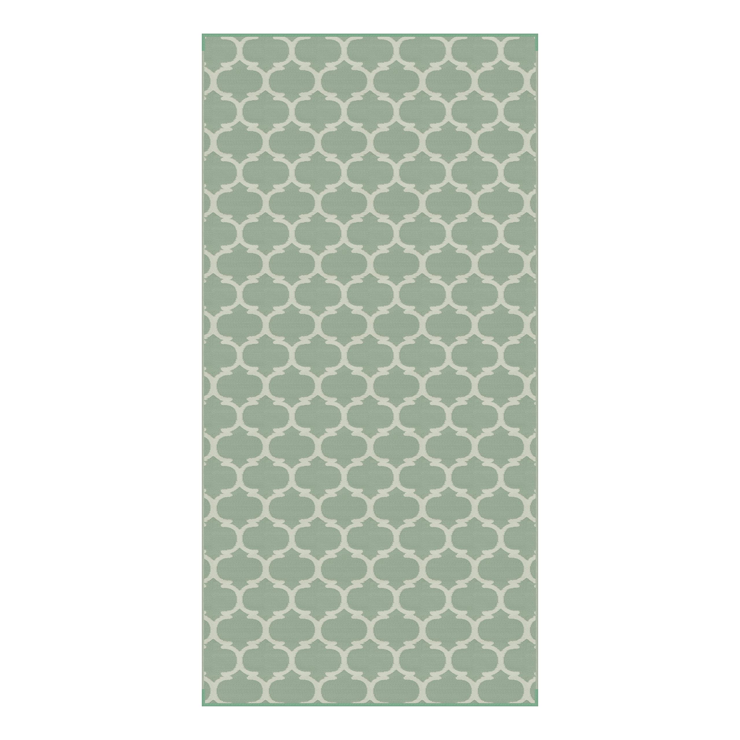 Reversible Lippert All-Weather RV Patio Mat Green 8' x 16'