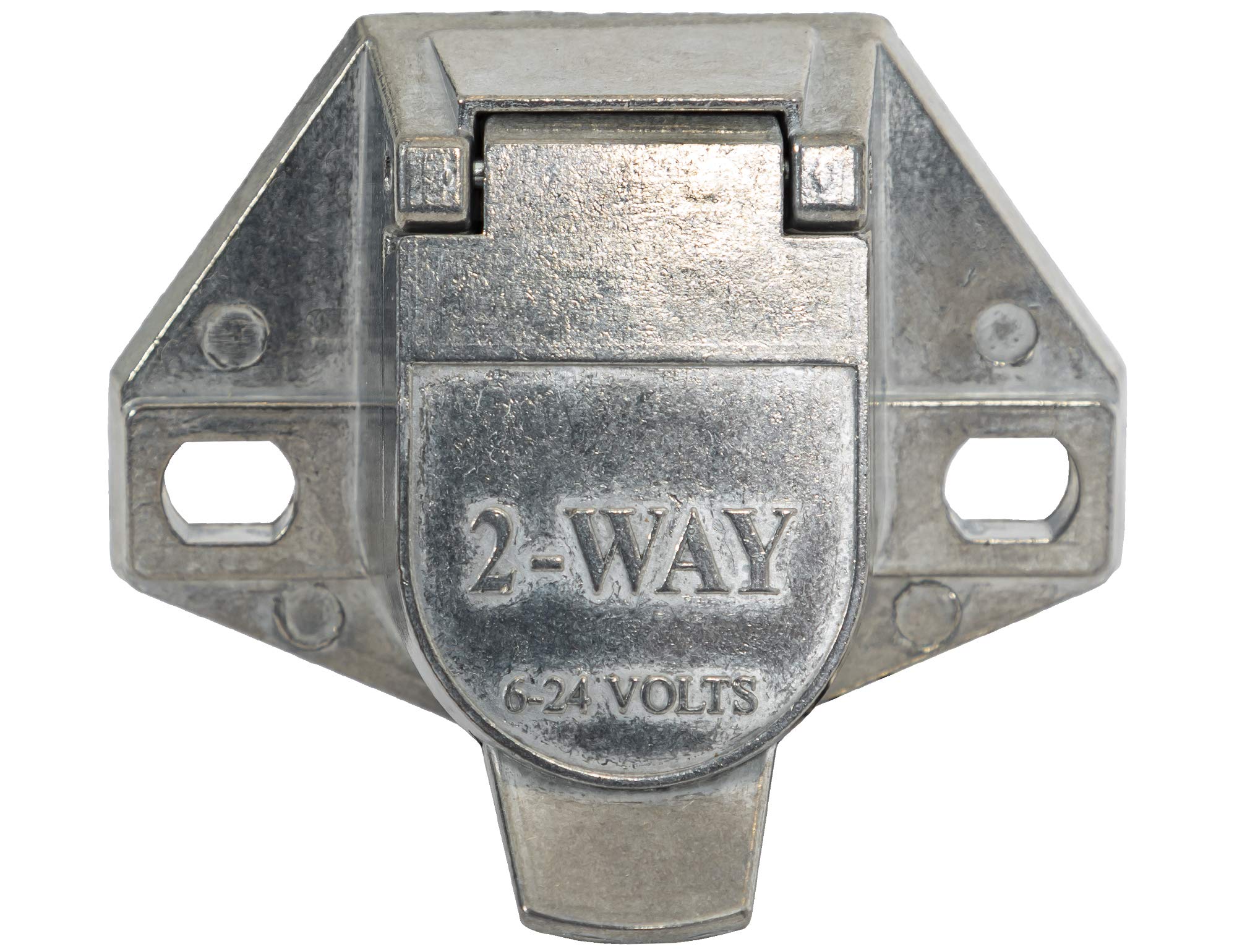 2-Way Buyers Products Die-Cast Zinc Trailer Connector -Truck Side - Horizontal Pin Arrangement (TC1002)