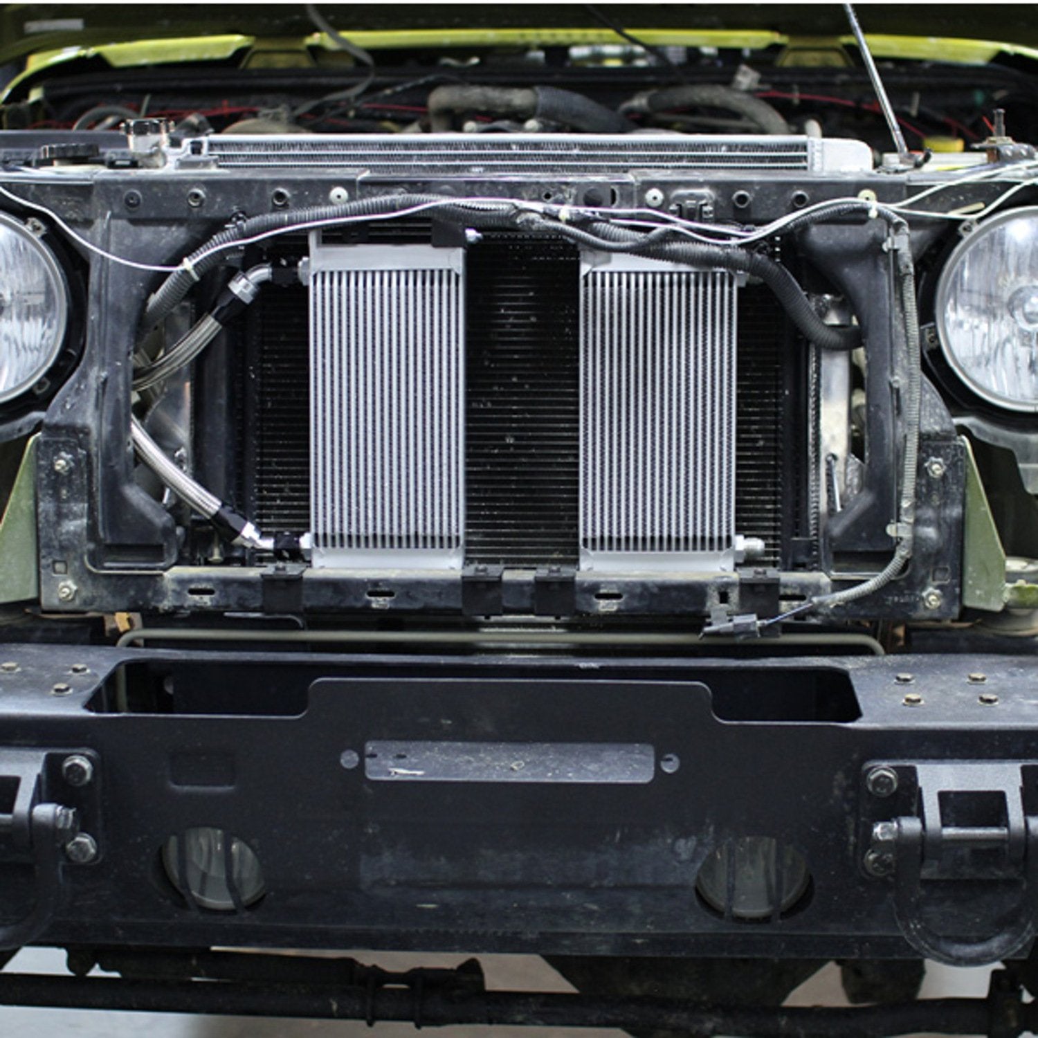 Mishimoto Oil Cooler Kit MMOC-WRA-07TBK Thermostatic Fits Jeep Wrangler JK 2007-2017 Black