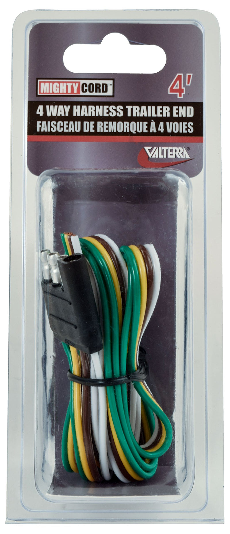 Valterra 48" Long A10-4404VP 4 Way Flat Trailer End Connector (Retail Package)