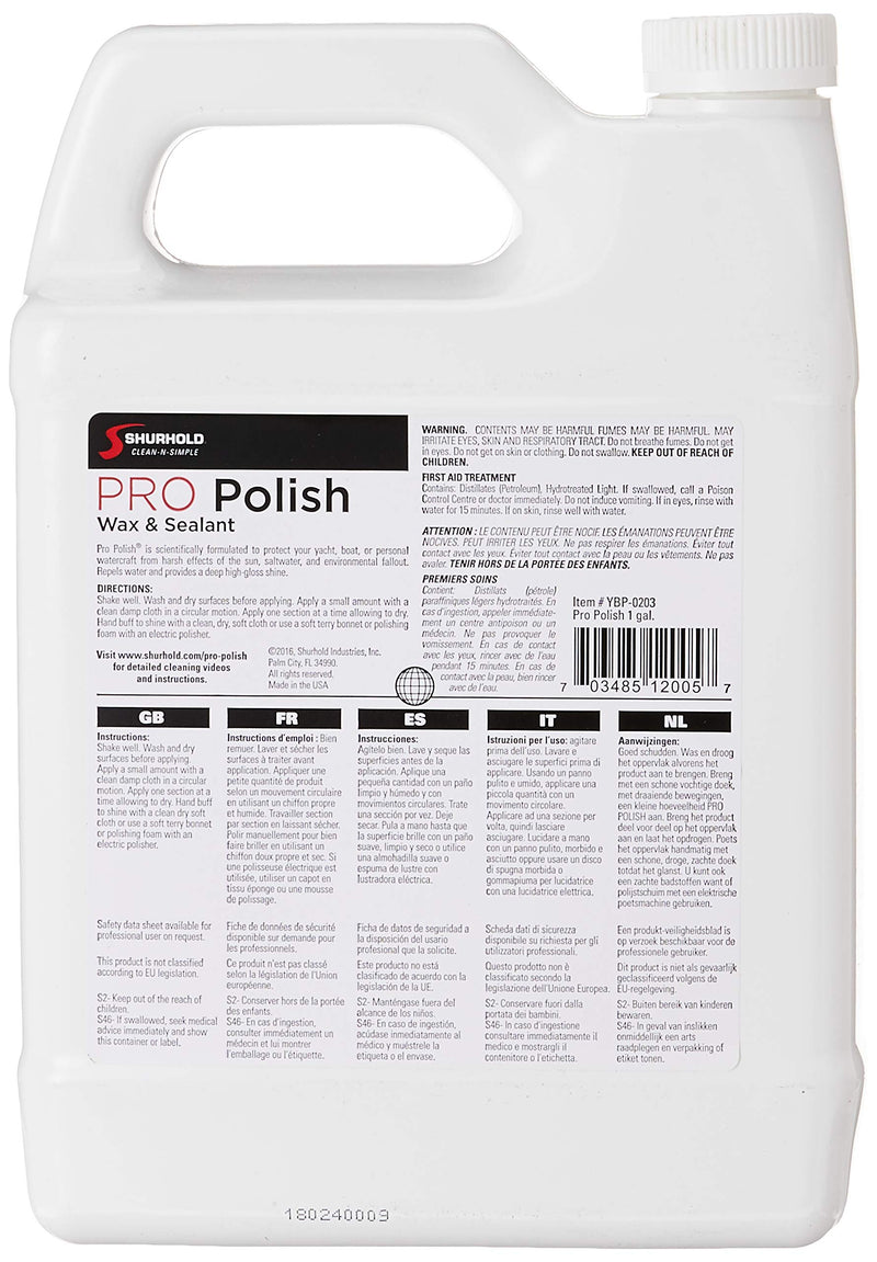1 Gallon Shurhold PRO Polish Wax & Sealant