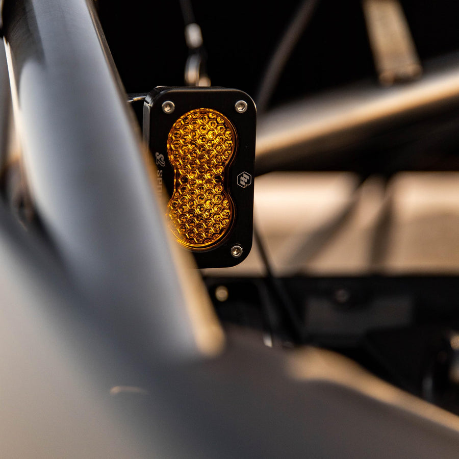 Baja Designs Universal S2 Sport Chase Light Kit - Offroad Rear Safety LED Light Pod for UTV, Truck, Wrangler - Includes 10ft On/Off Wiring Harness (Work/Scene; Baja Amber)