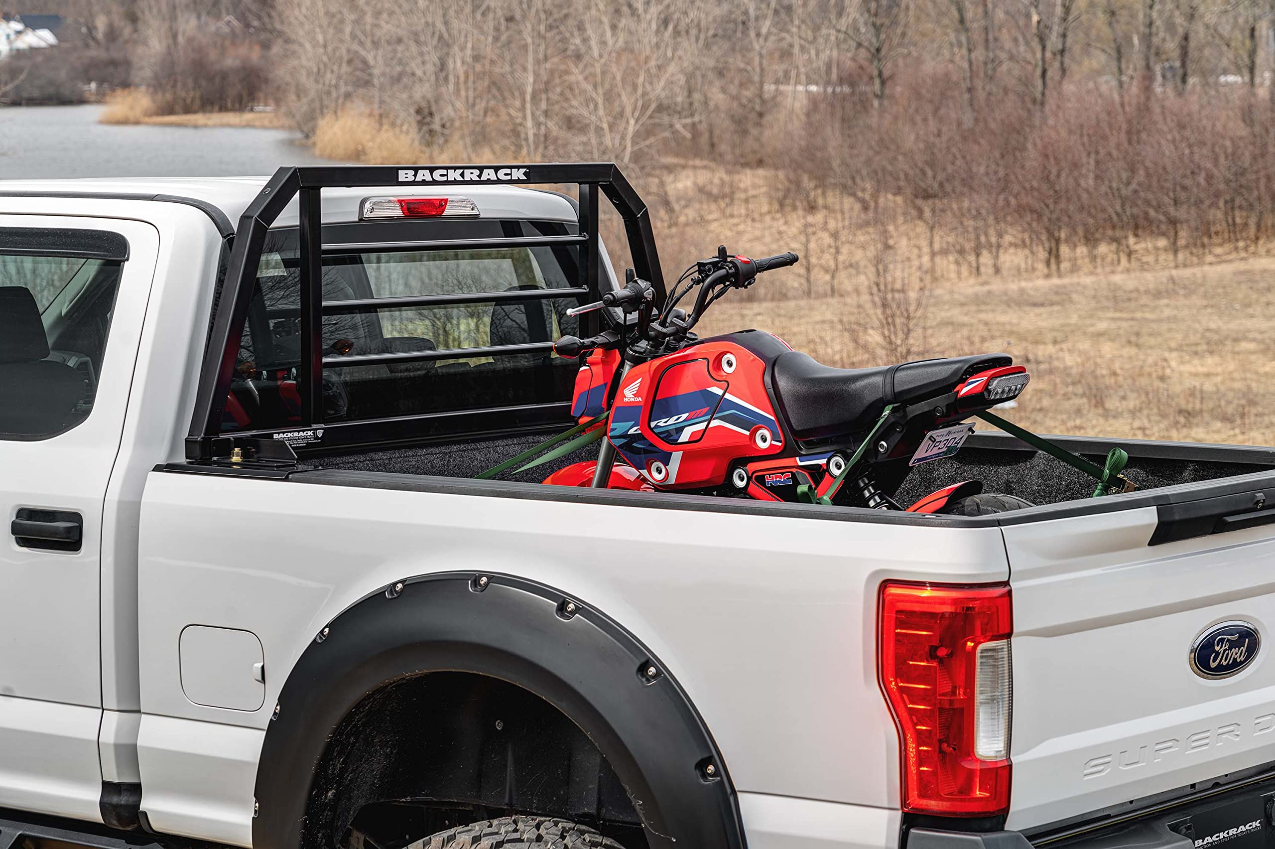 BACKRACK RealTruck SRX Rack Non-Lighted Frame | Black, No Drill | SRX800 | Fits 2020-2025 Chevrolet/GMC Silverado/Sierra 2500/3500 HD; 2004-2025 Nissan Titan; 2000-2007 Toyota Tundra & Others