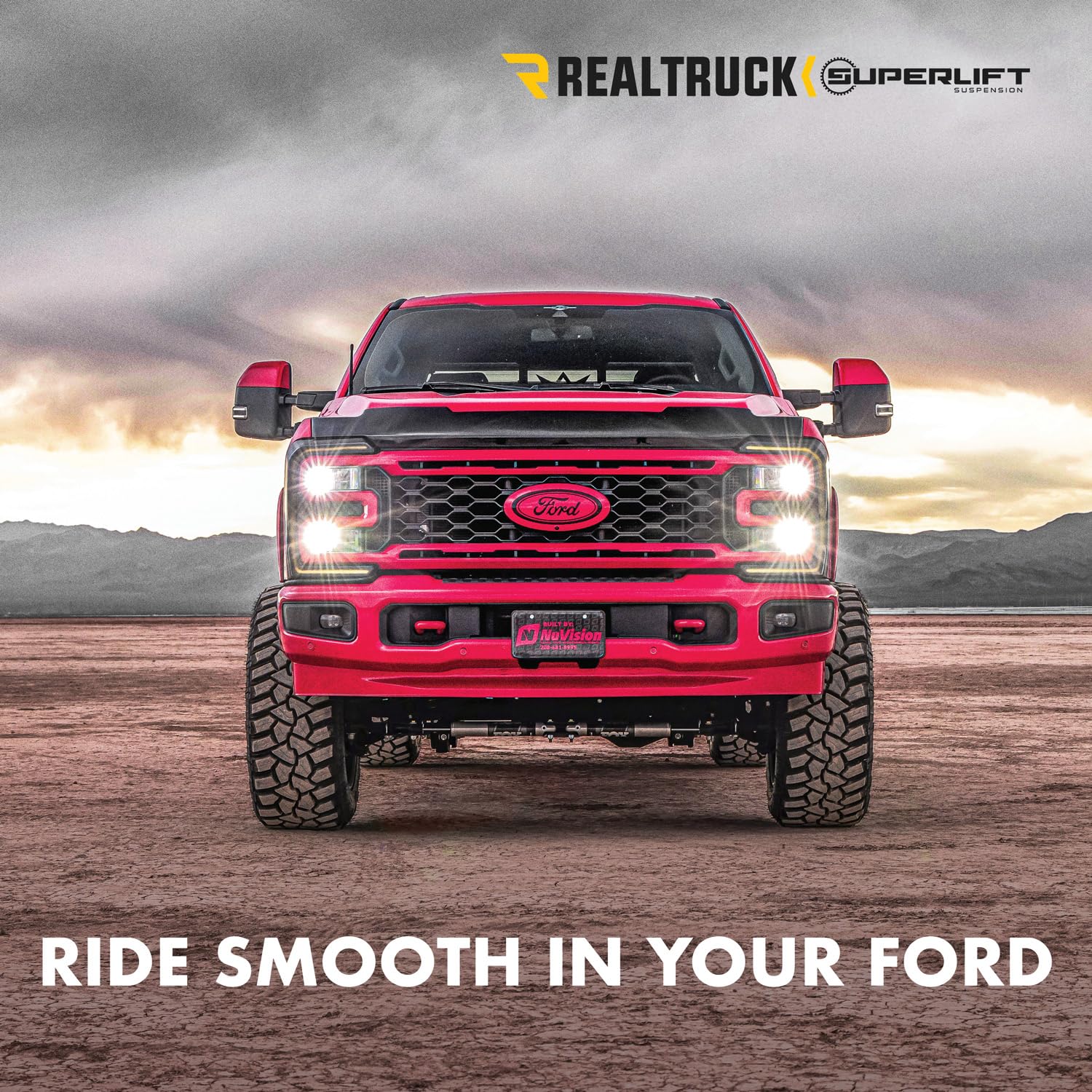 SUPERLIFT SUSPENSION RealTruck Dual Steering Stabilizer Kit for Ford F-250/F-350 | Shadow Series Cylinders | 92741 | Fits 2005-2022 Ford F-250 / F-350 with No Lift to Any Lift Height