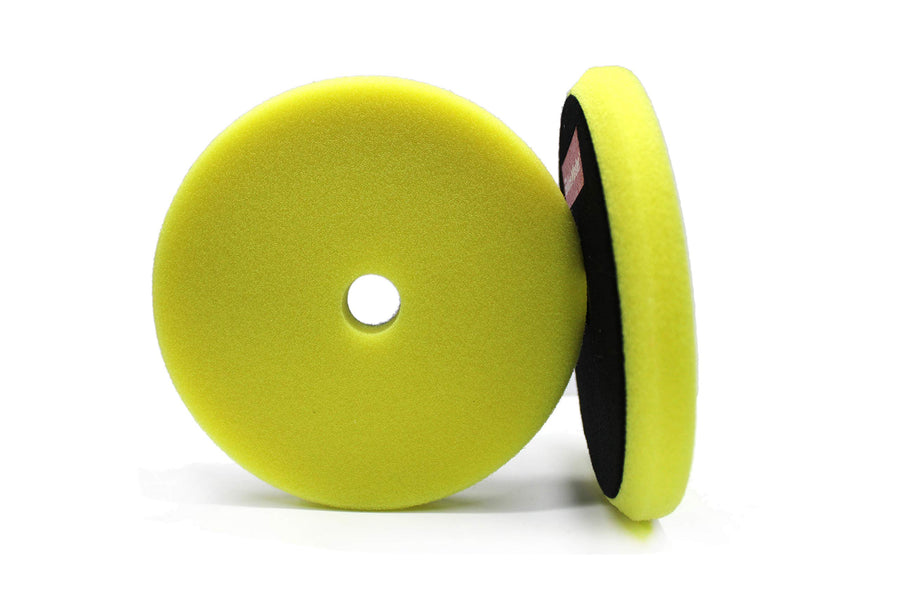 6" Maxshine Universal Yellow Polishing Foam Pad – Professional Detailing Pad for Cutting, Polishing & Finishing – Bendable, Washable & Reusable – Hook & Loop Backing