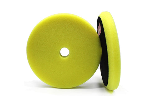 6" Maxshine Universal Yellow Polishing Foam Pad – Professional Detailing Pad for Cutting, Polishing & Finishing – Bendable, Washable & Reusable – Hook & Loop Backing
