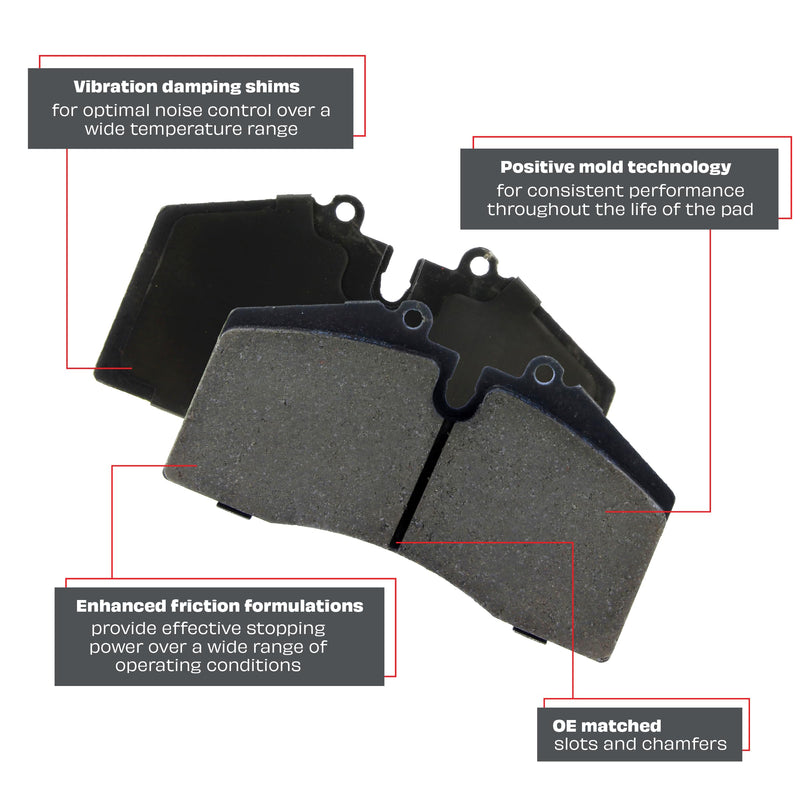 Sport Brake Pads StopTech 309.08900 with Shims and Hardware