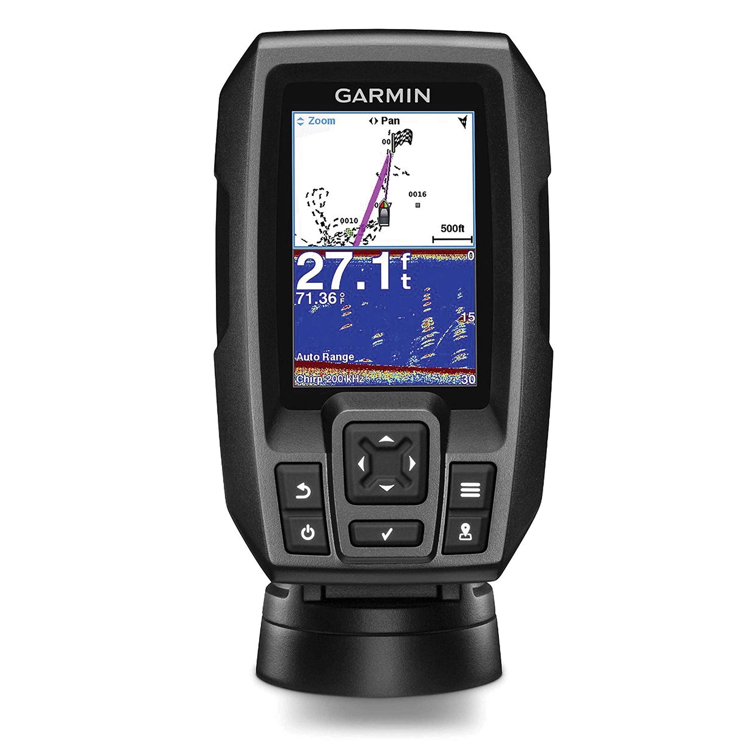 Garmin Striker 4 010-01550-00 with Transducer, 3.5" GPS Fishfinder with Chirp